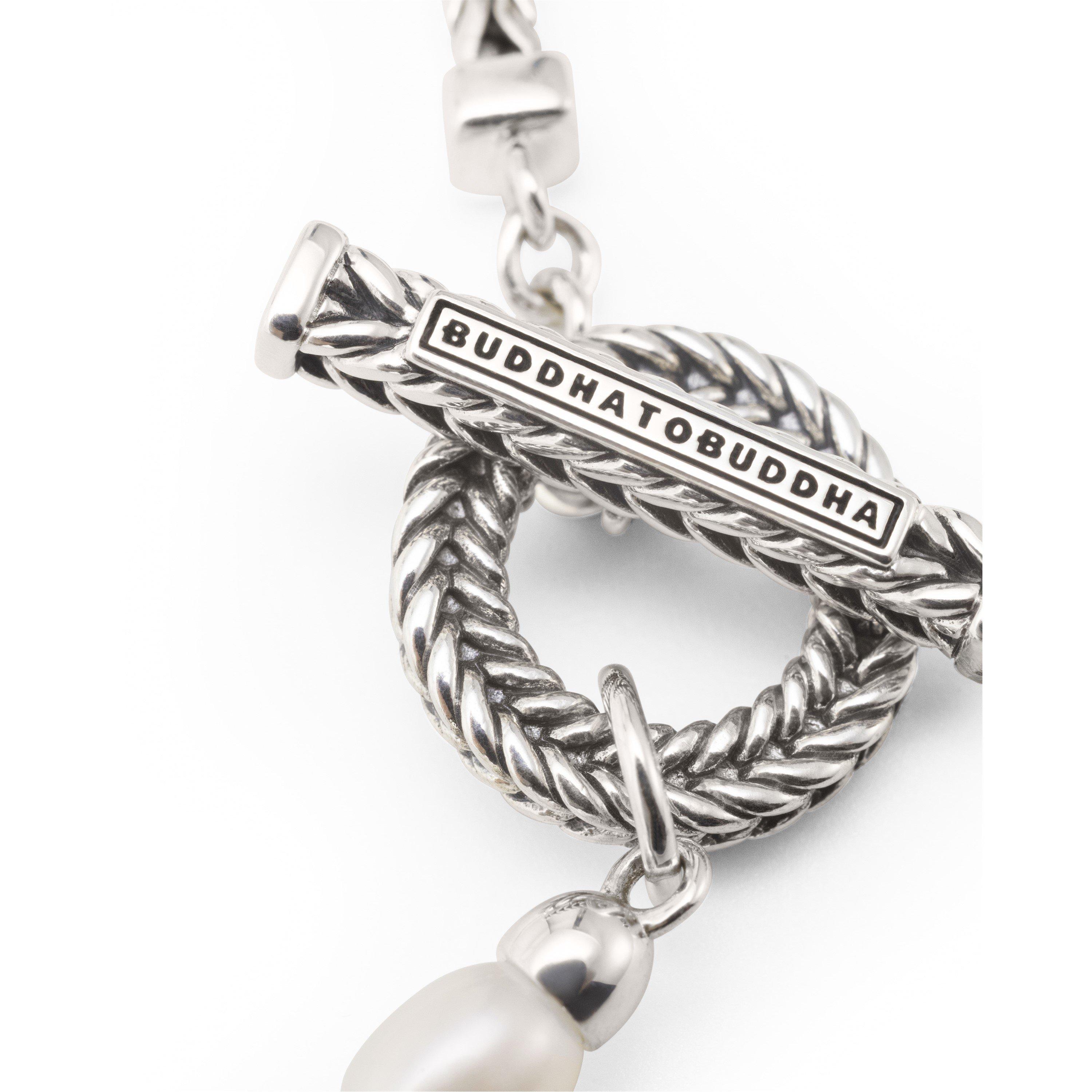 White/Silver - Buddha To Buddha - Barbara Mini Pearl Chain Bracelet - 2