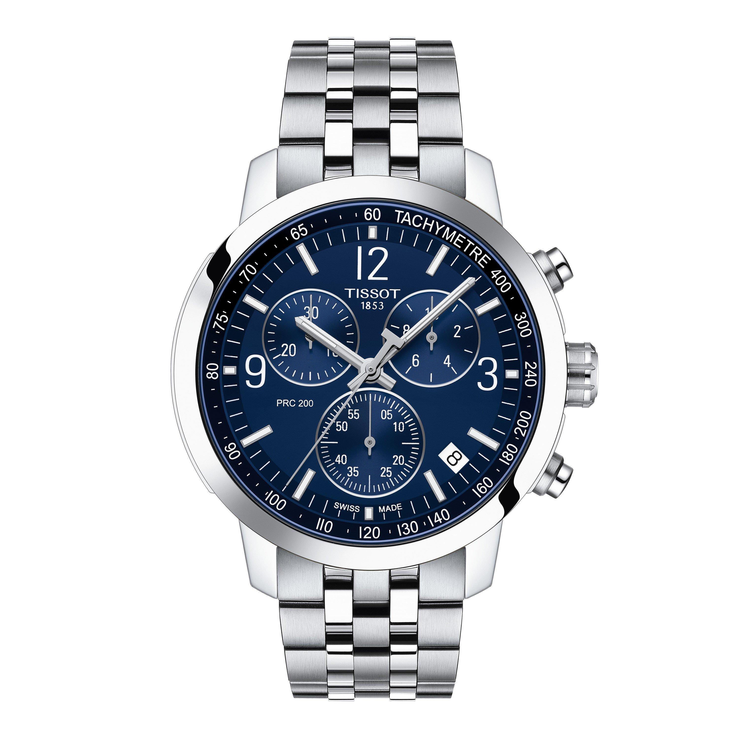 Tissot Men's Prc200 Quartz Analogue Watch - Blue/Steel - 42mm