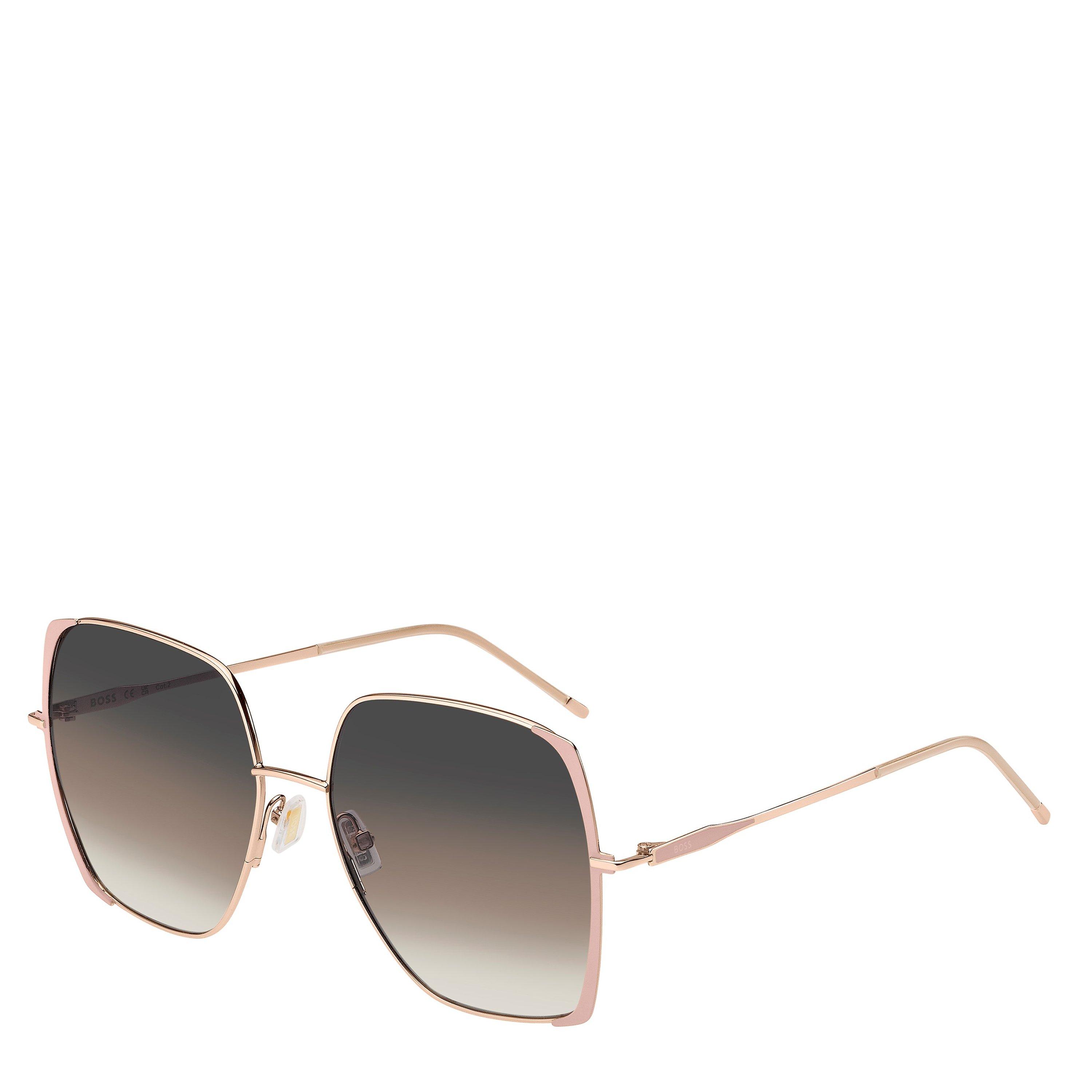 Gold Nude - Boss - Women's Square Sunglasses - 1