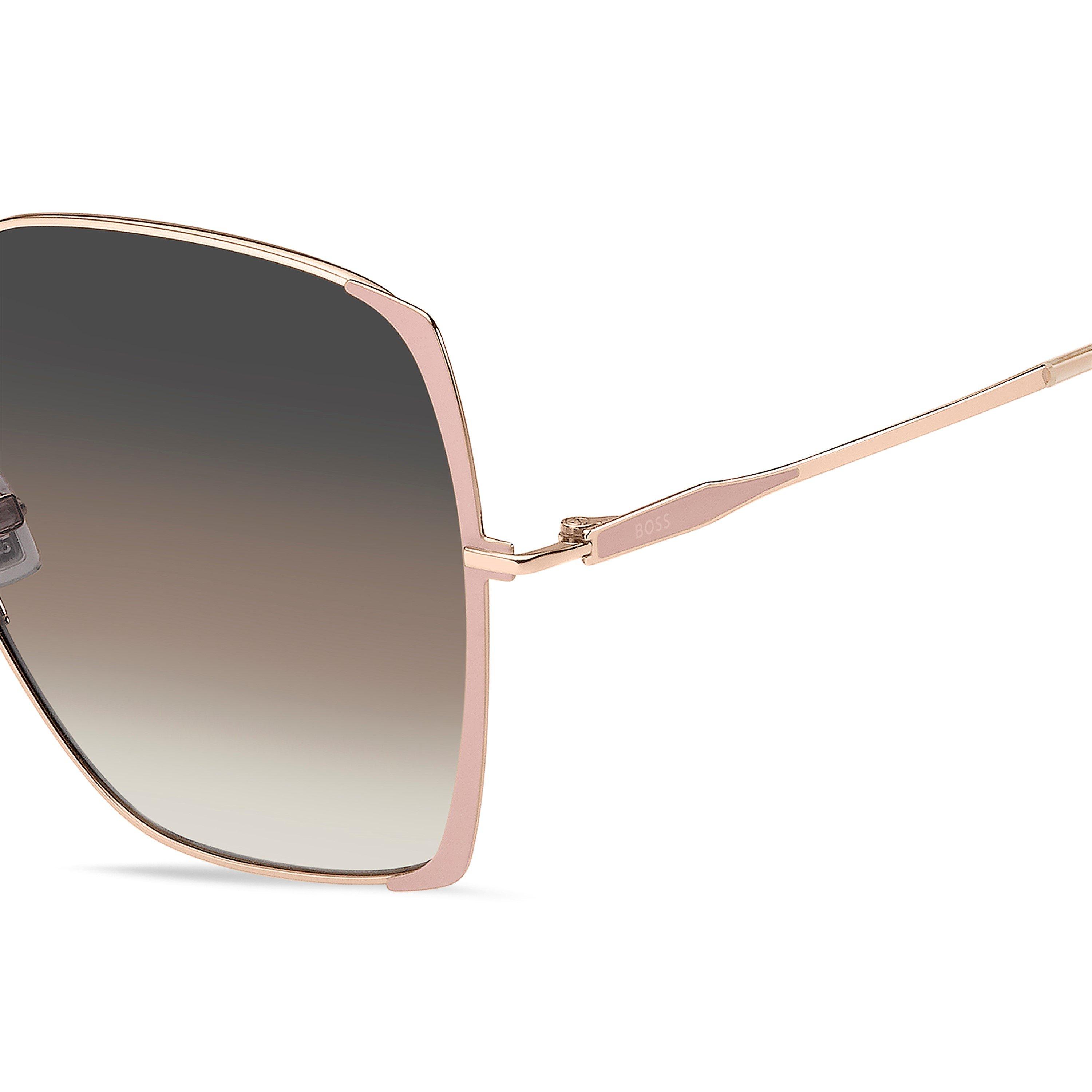 Gold Nude - Boss - Boss Sq Sunglasses Ld63 - 4