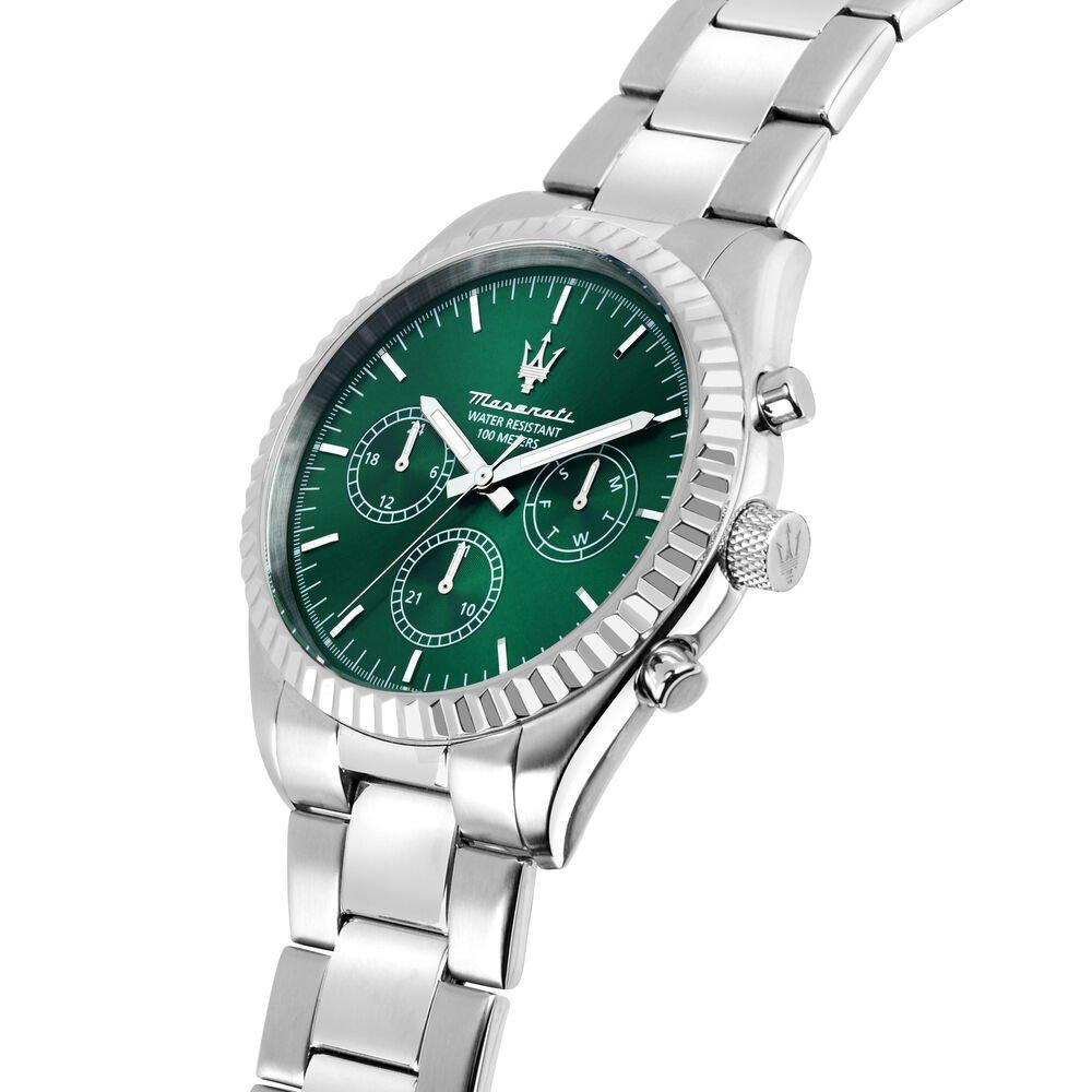 Green/Silver - Maserati - Men's Competizione Analogue Quartz Watch - 4