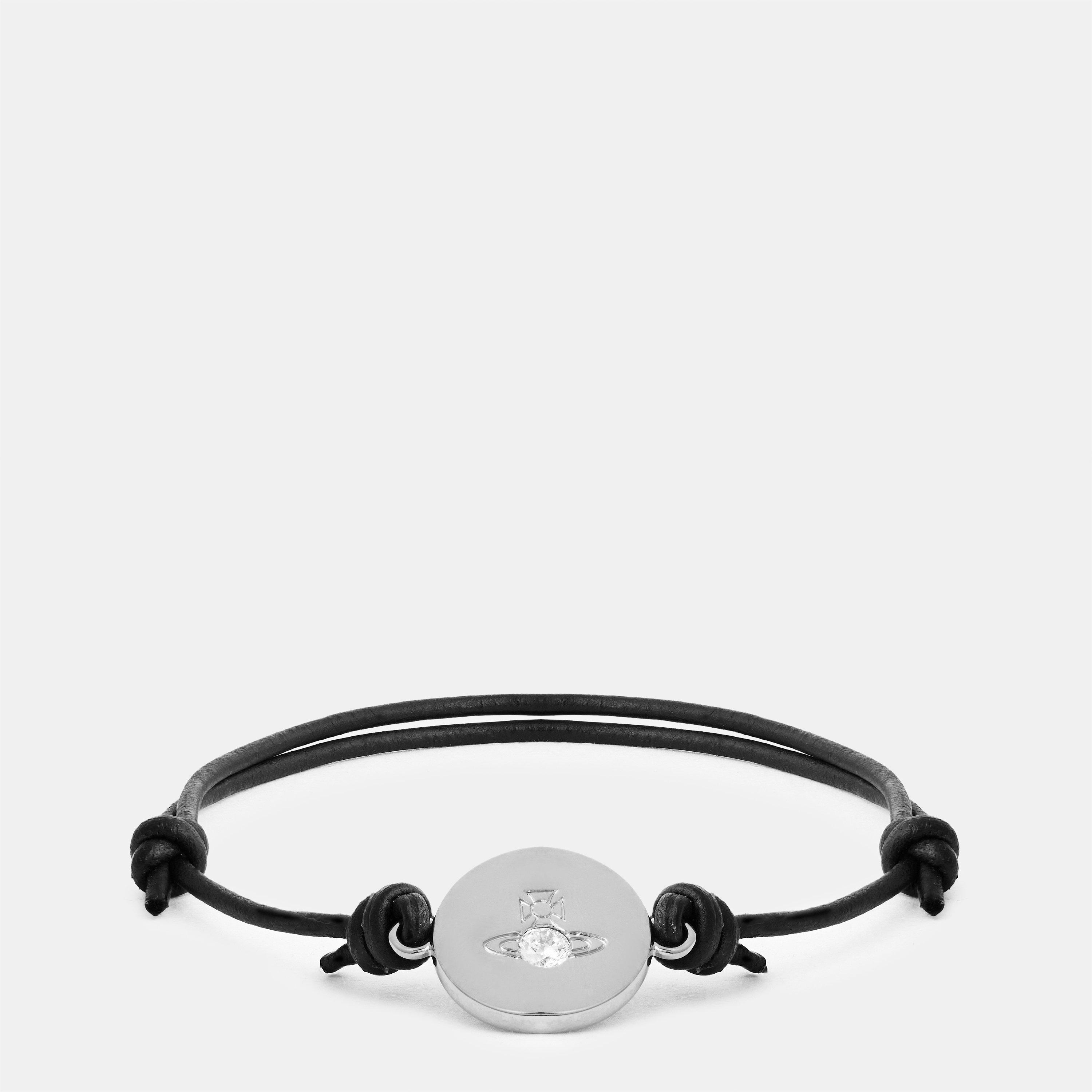 Platinum/White - Vivienne Westwood - Men's Viv Lewis Orb Metal Chain Bracelet - 1