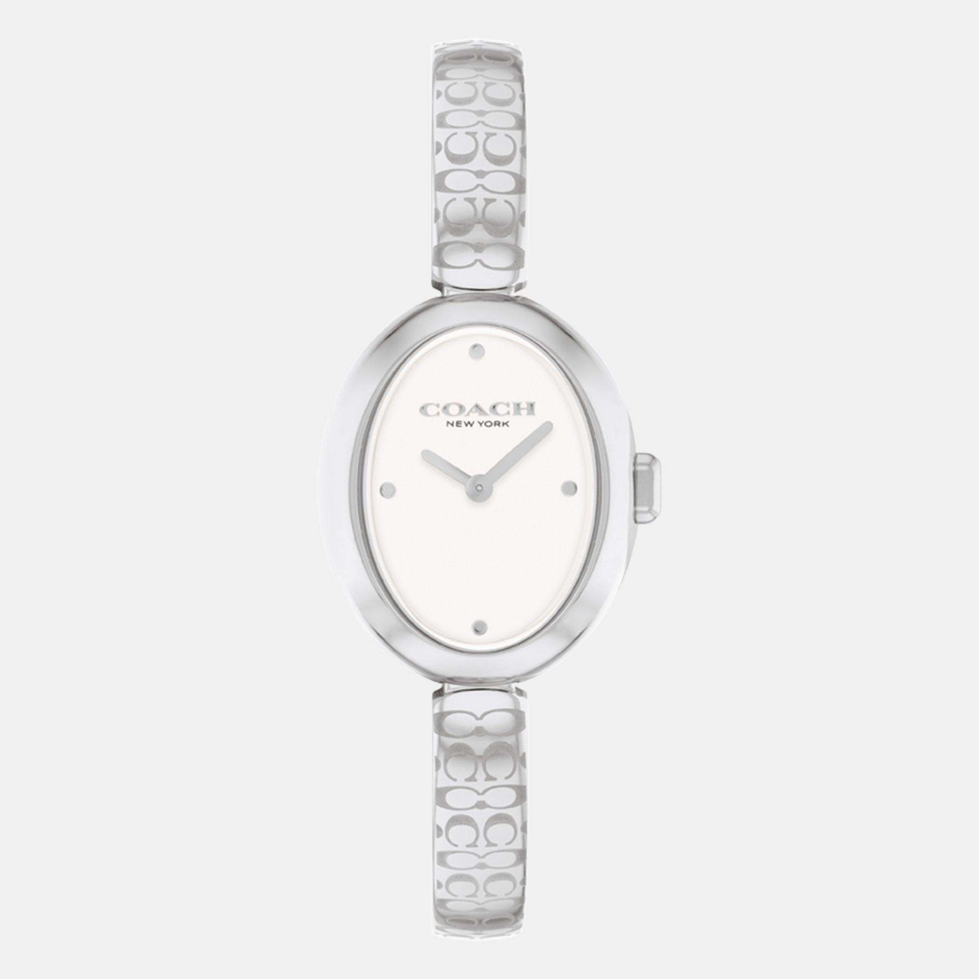 Coach Coach Ladies Sammy Watch - White/Silver