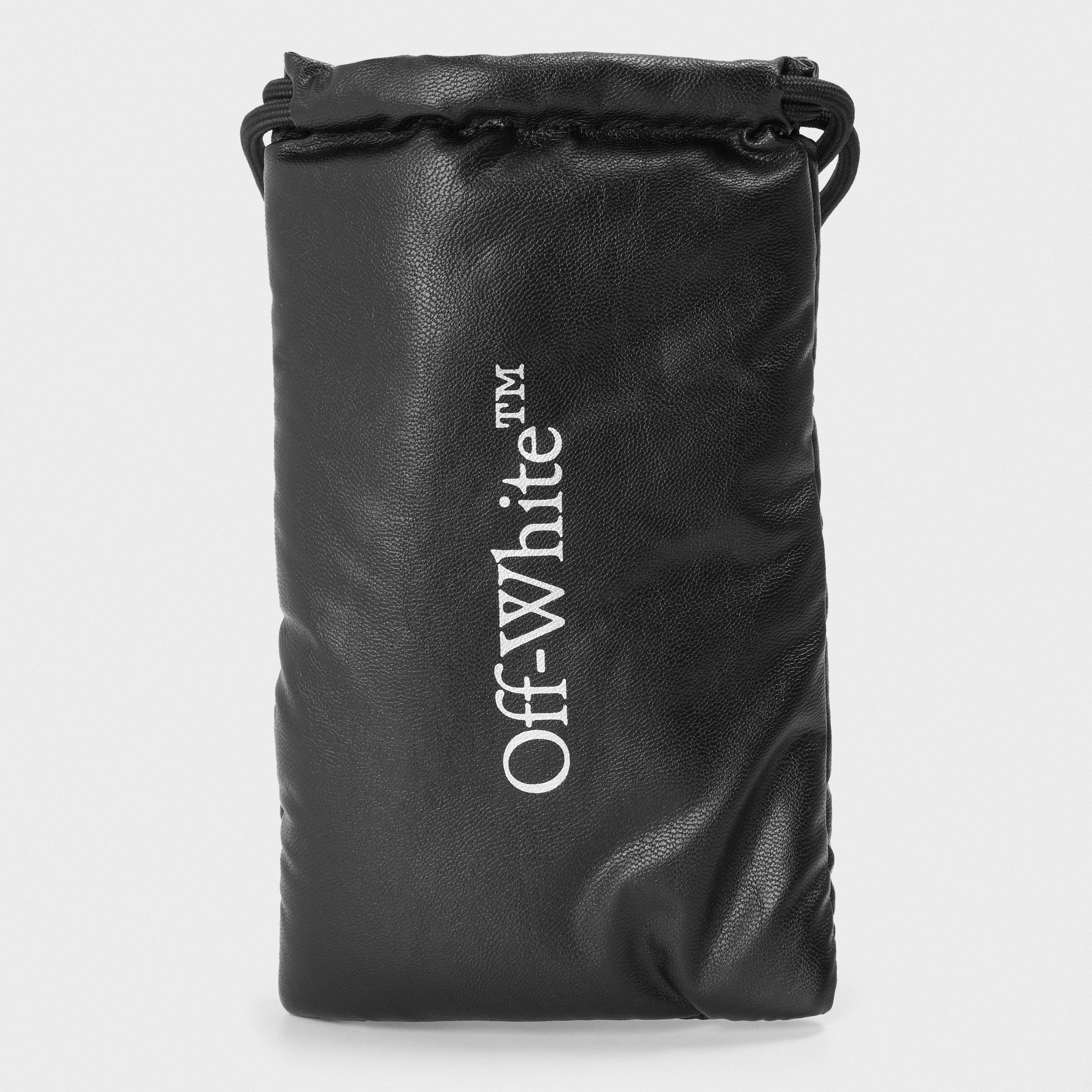 White/Dark Grey - Off White - Women's Roma Acetate Full Rim Rectangle Sunglasses - 4