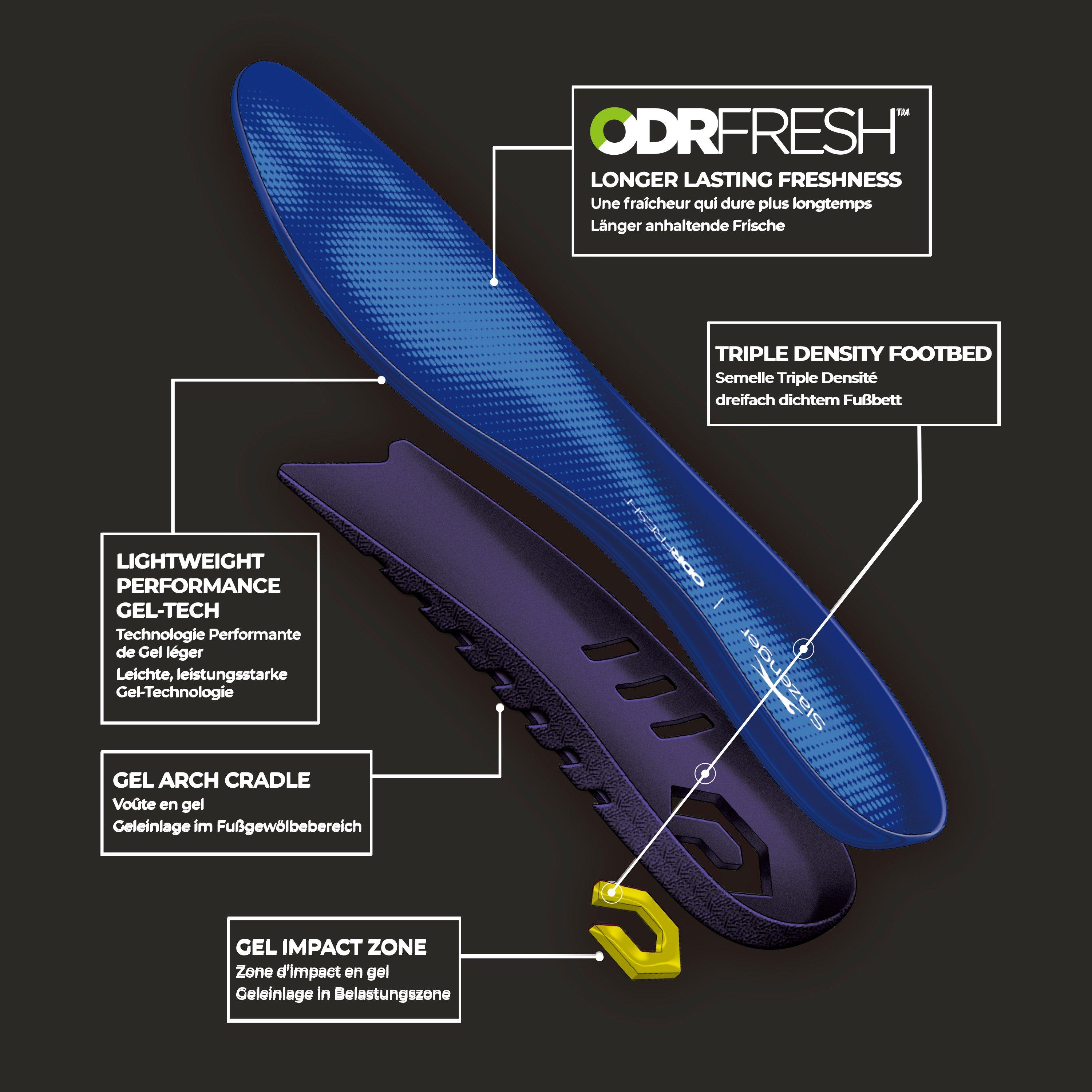 Blau - Slazenger - Comfort Gel Insoles Mens - 5