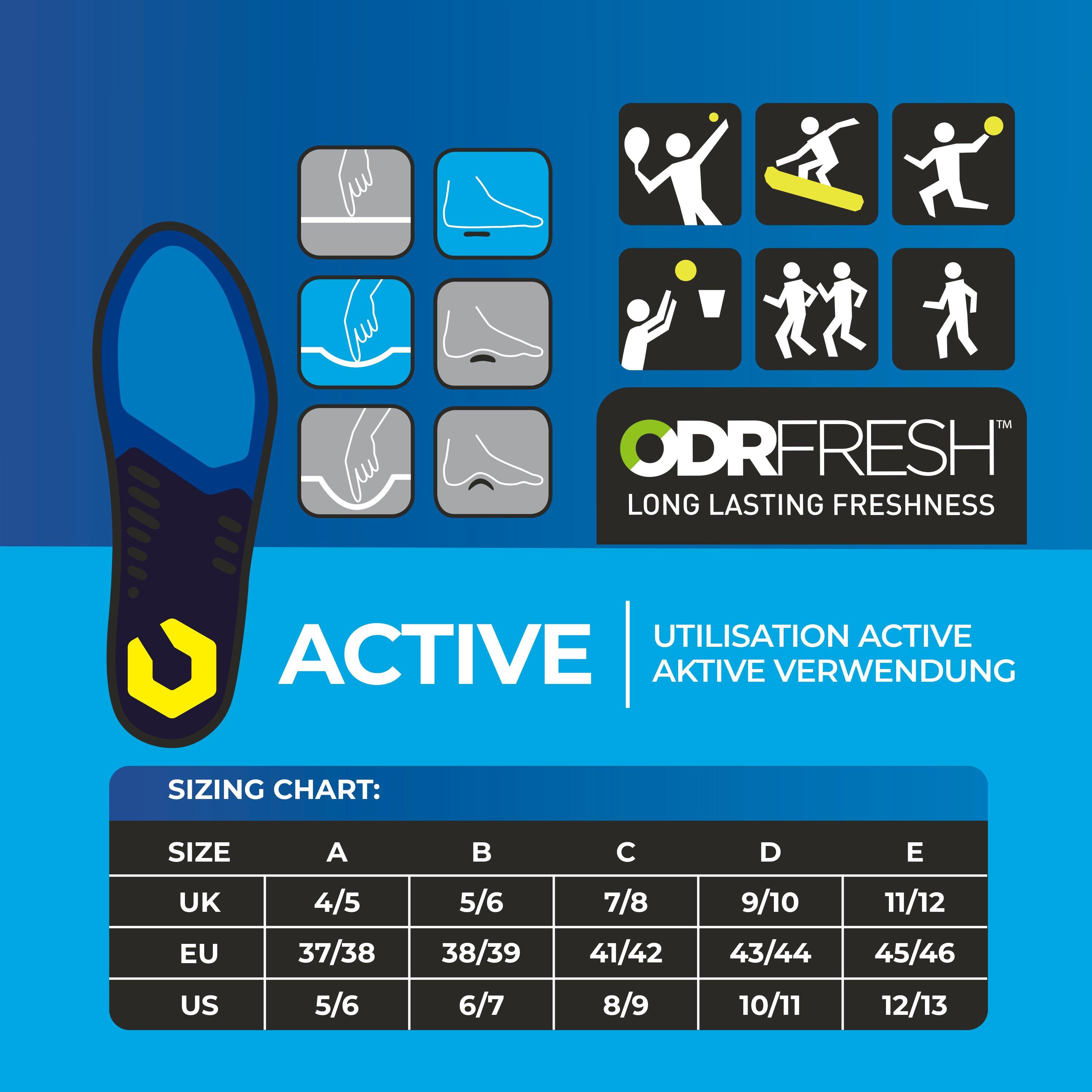 Blau - Slazenger - Comfort Gel Insoles Mens - 6