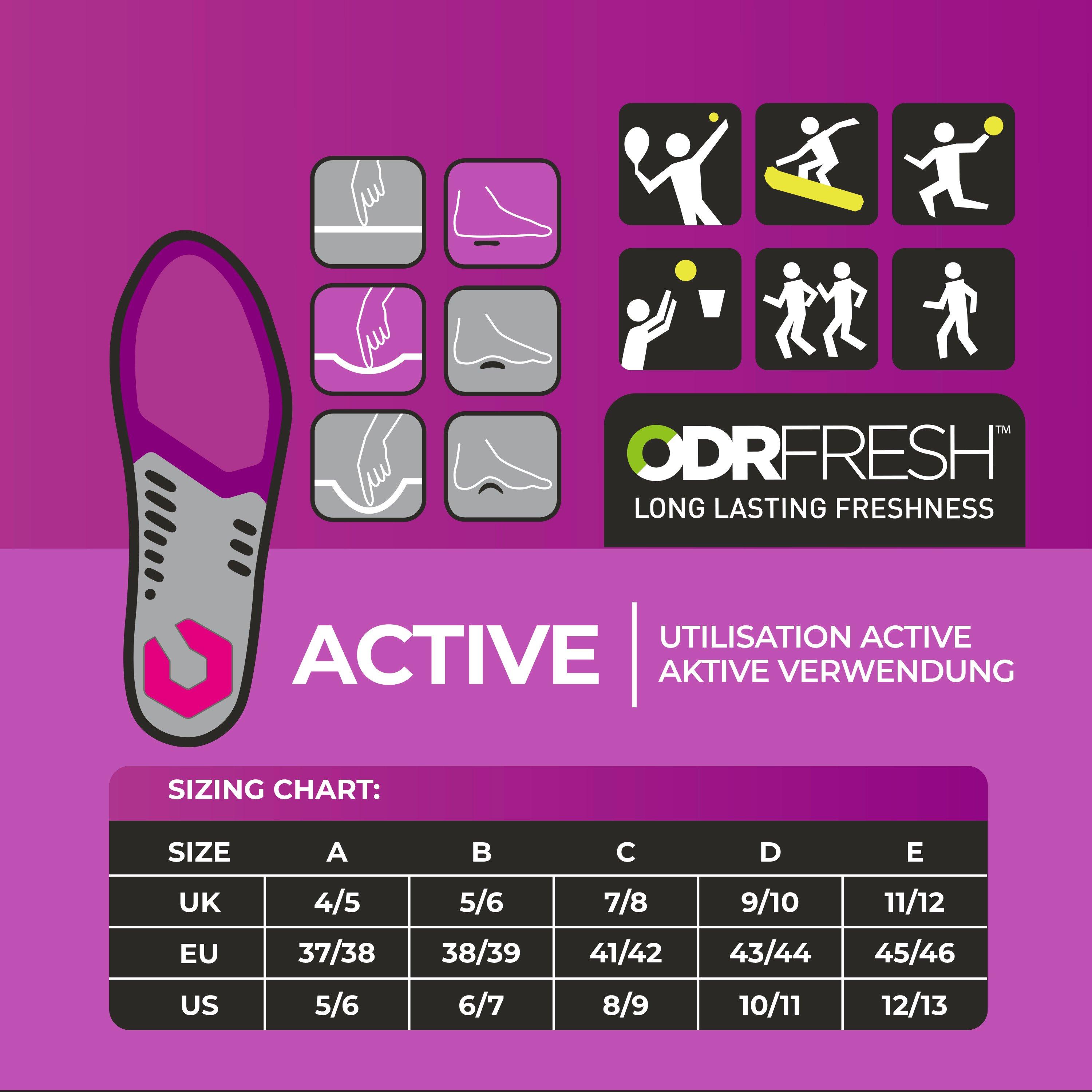 Purple - Slazenger - Comfort Gel Insoles Womens - 6