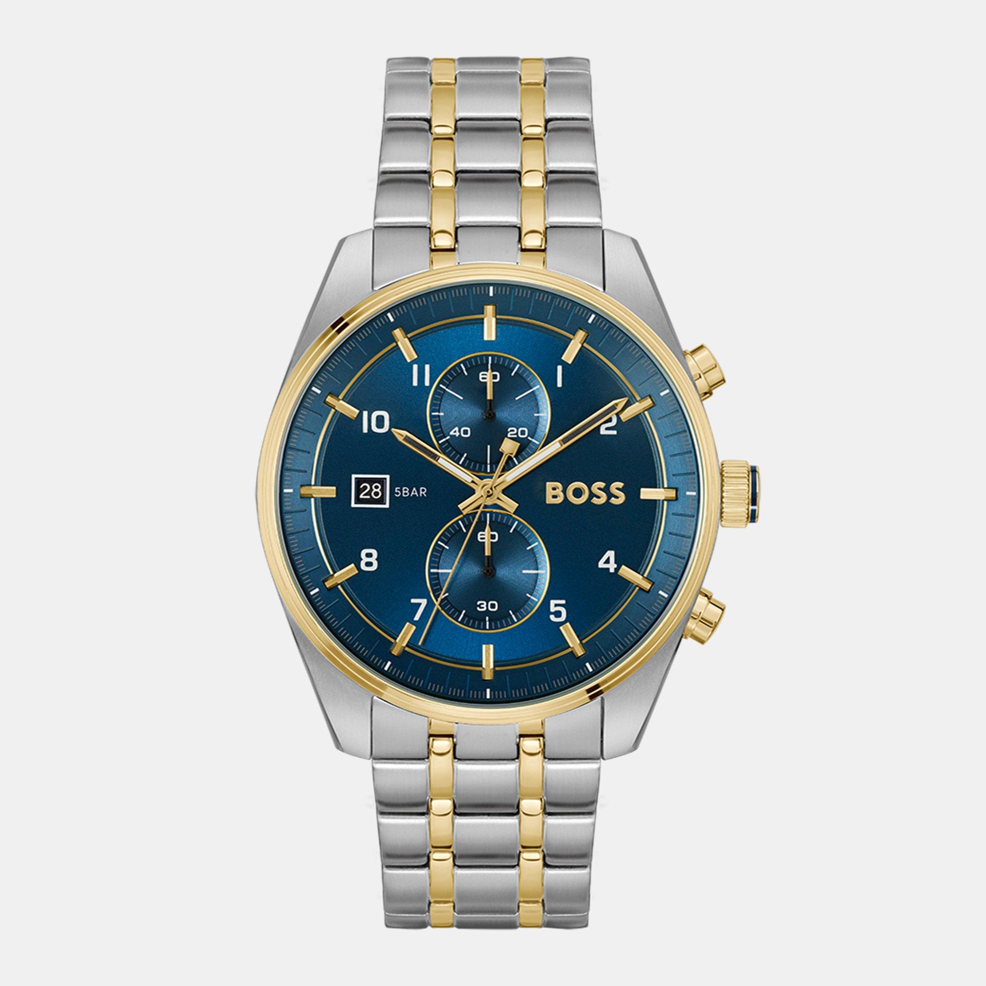 Bi-Metal - Boss - Gents BOSS Skytraveller Bi Colour Chronograph Watch - 1