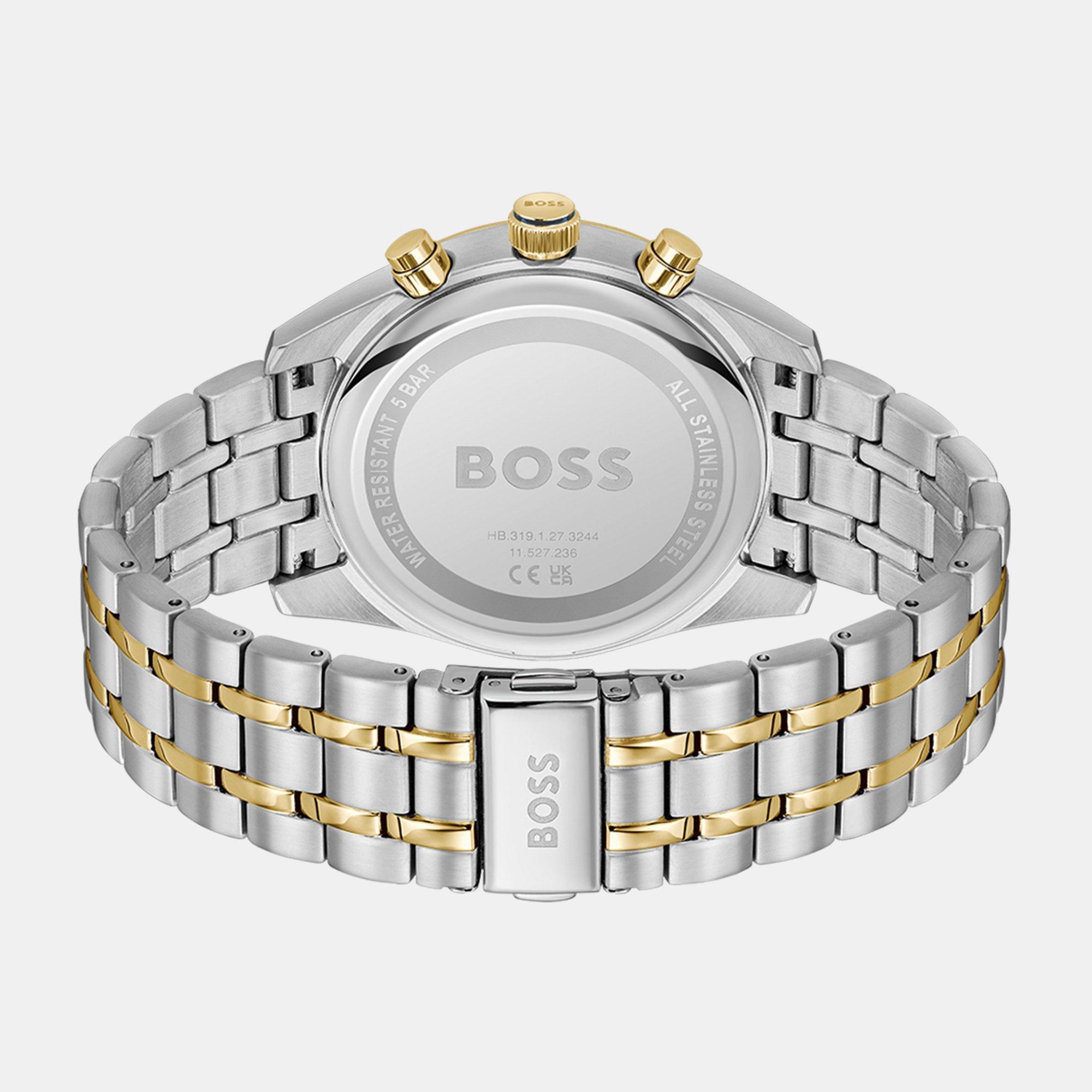 Bi-Metal - Boss - Gents BOSS Skytraveller Bi Colour Chronograph Watch - 3