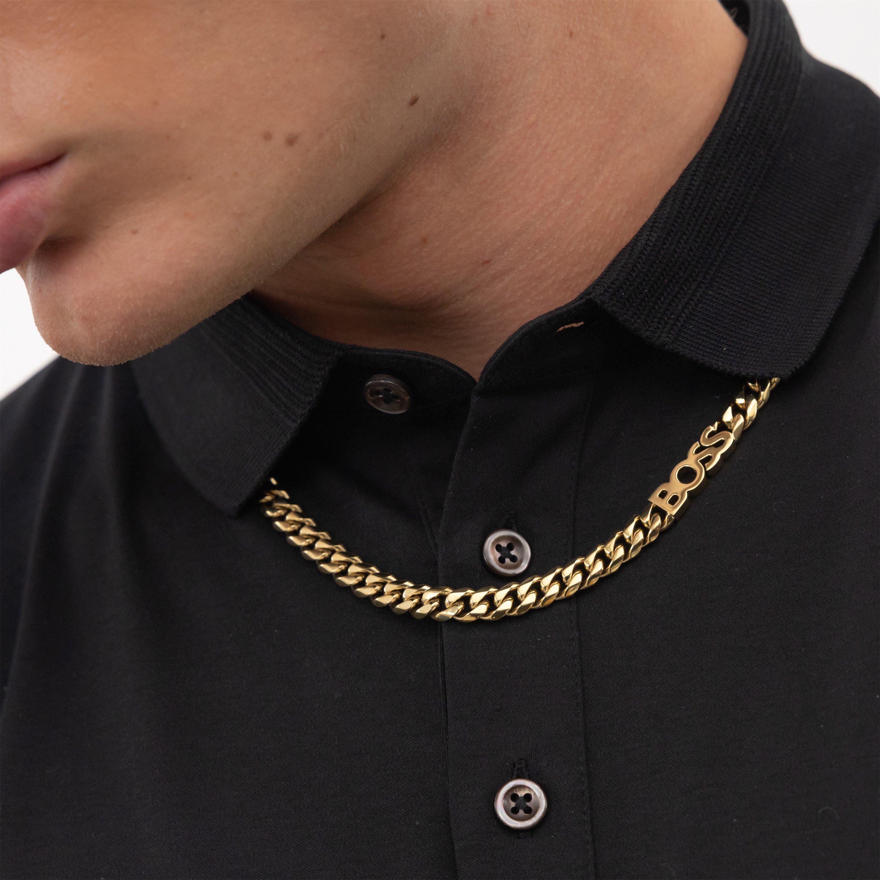 Gold - Boss - Gents BOSS Kassy Chain Necklace - 4