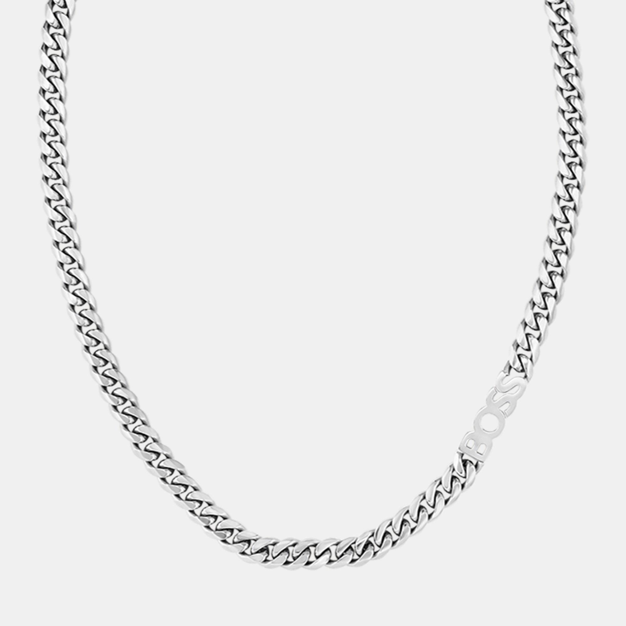 Silver - Boss - Gents BOSS Kassy Chain Necklace - 1