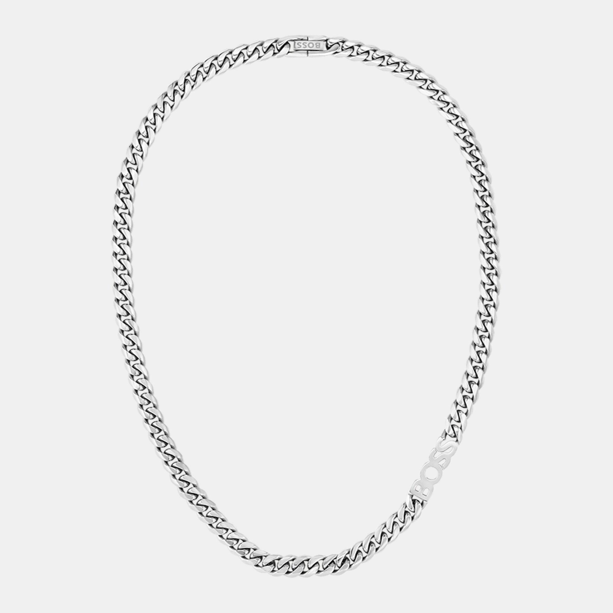 Silver - Boss - Gents BOSS Kassy Chain Necklace - 2