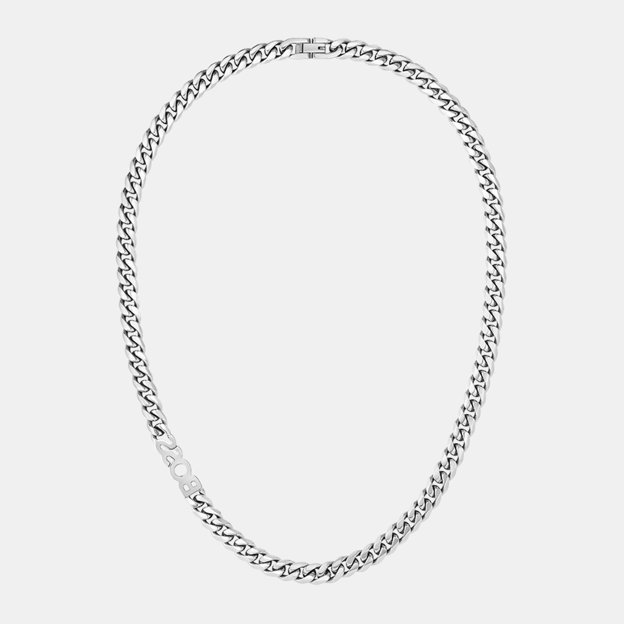 Silver - Boss - Gents BOSS Kassy Chain Necklace - 3