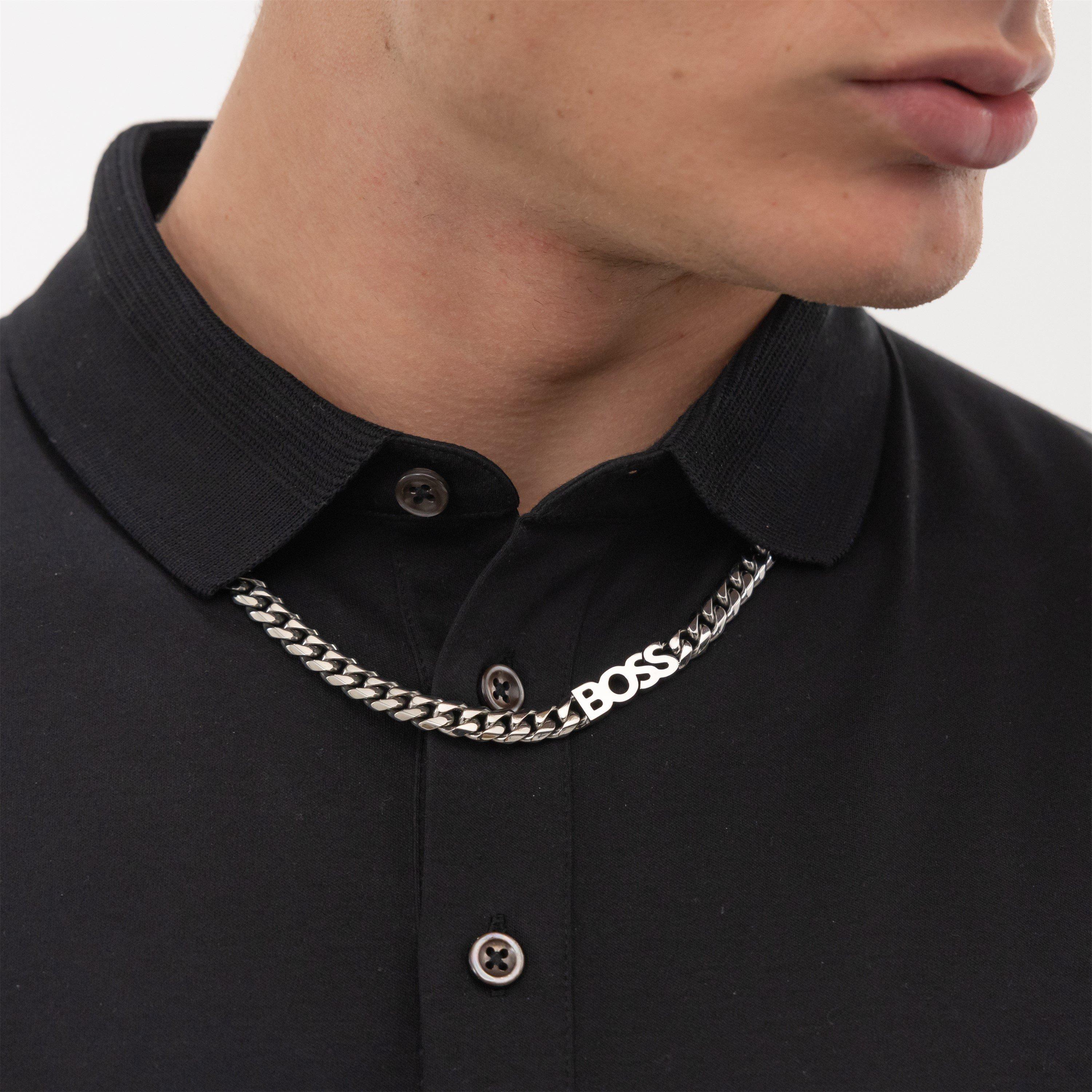 Silver - Boss - Gents BOSS Kassy Chain Necklace - 5