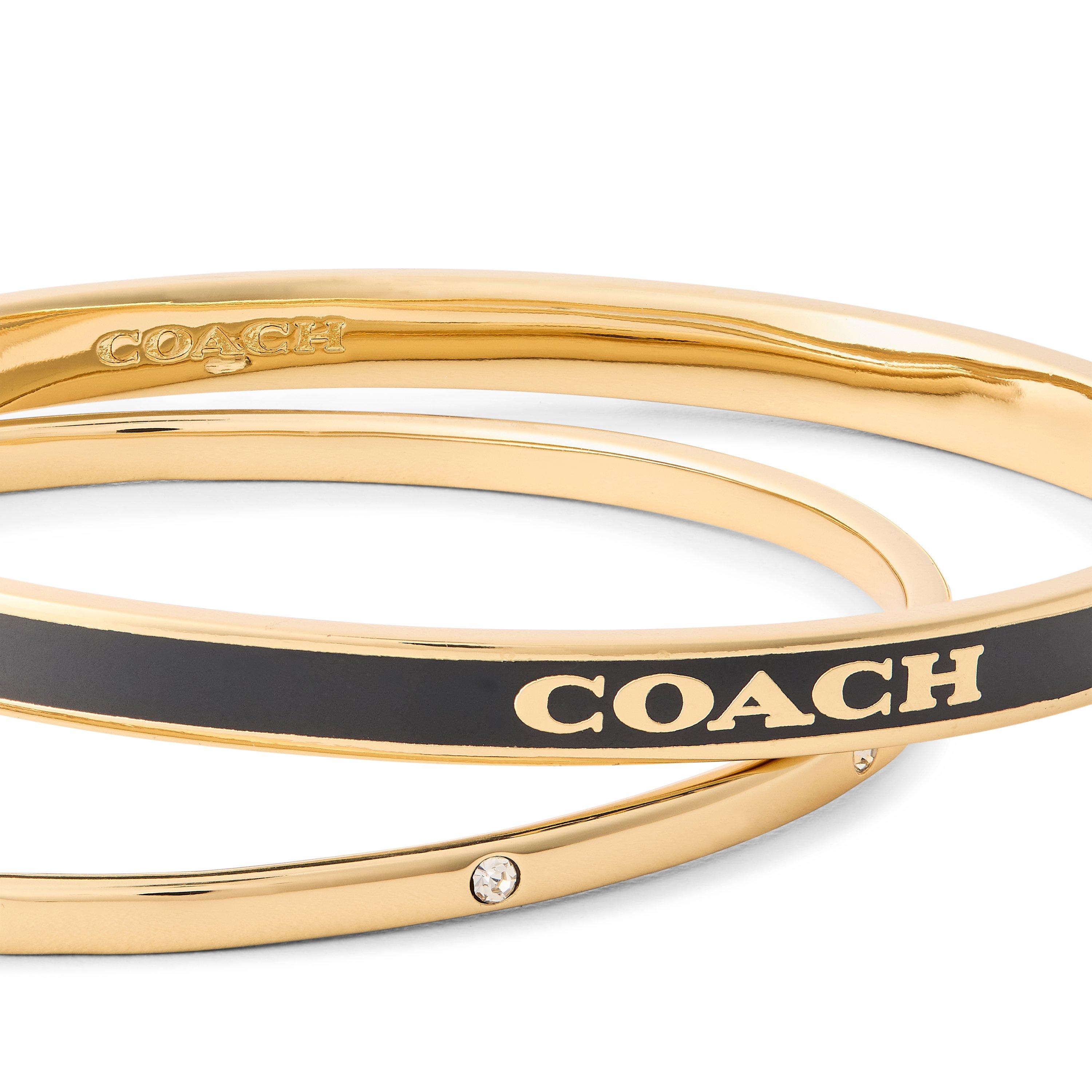 BLACK/GOLD - Coach - Women's Duo Bangle Set - 2