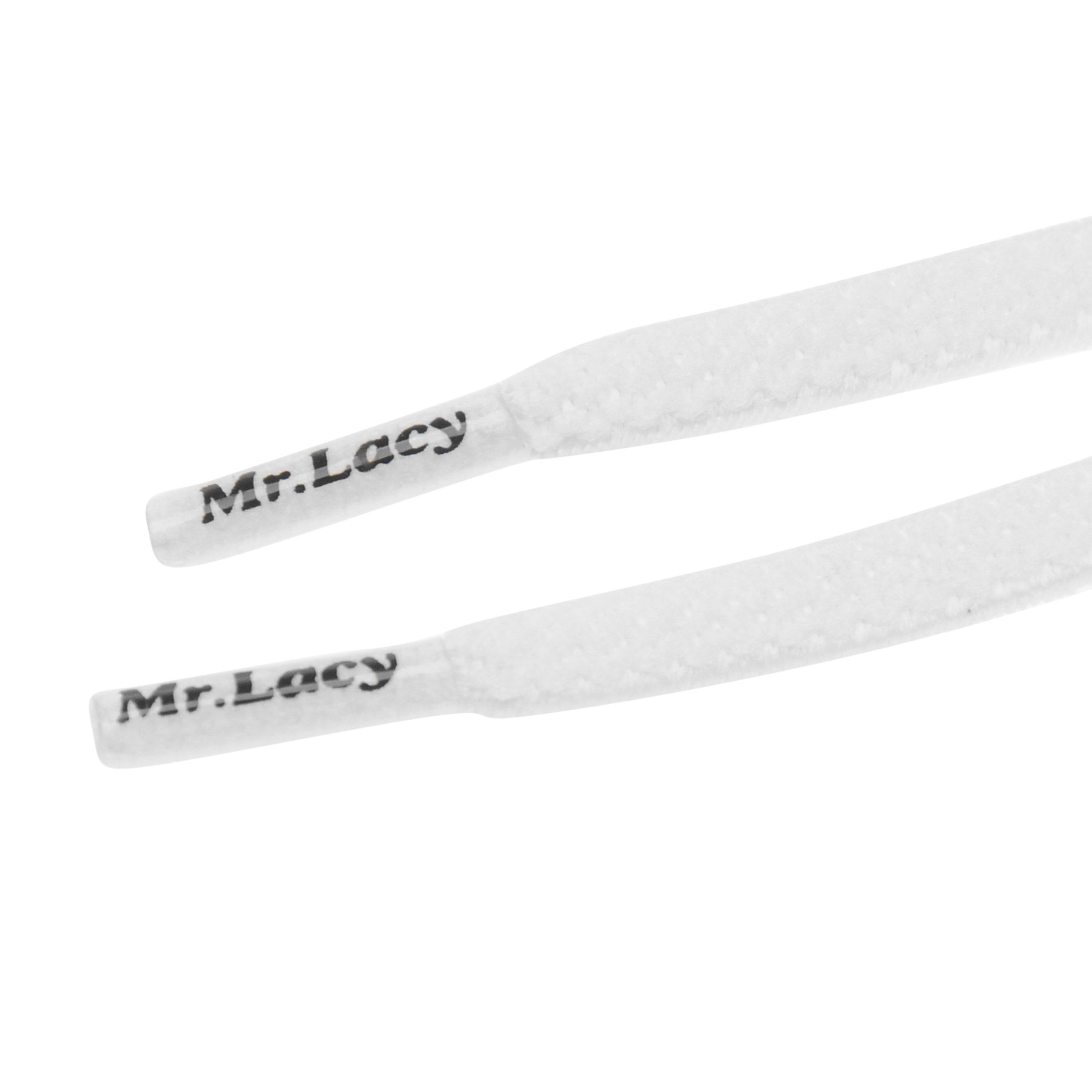 White - Mr Lacy - Mr Flexies Elastic Laces - 3