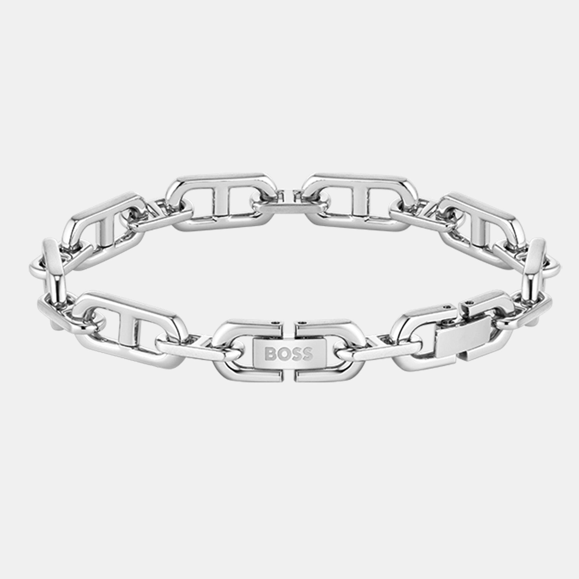 Boss Gents BOSS Kode Chain Stainless Steel Bracelet - Silver - Size 190mm