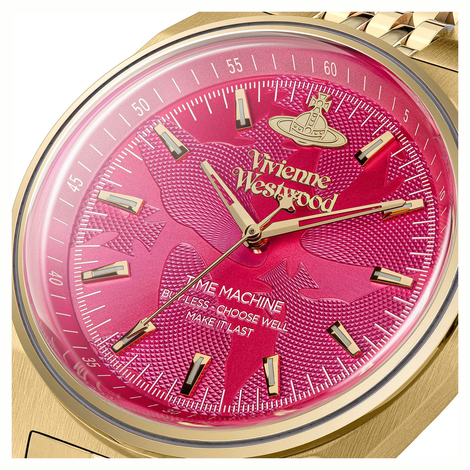 Hot Pink/Gold - Vivienne Westwood - Women's Saturn Orb Lady Sydenham Watch - 6
