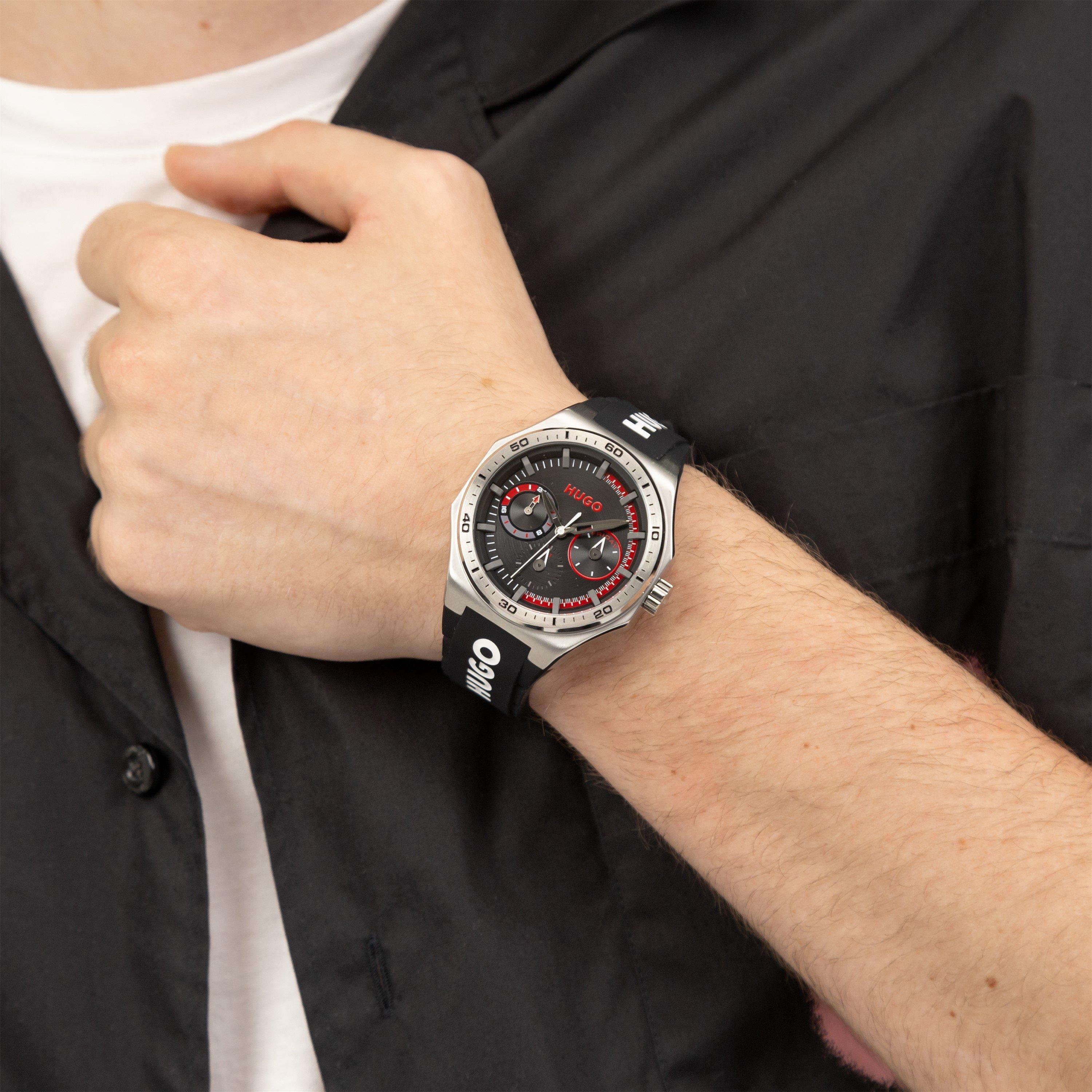 Silver - Hugo - Gents HUGO #GRAILSport Watch - 4