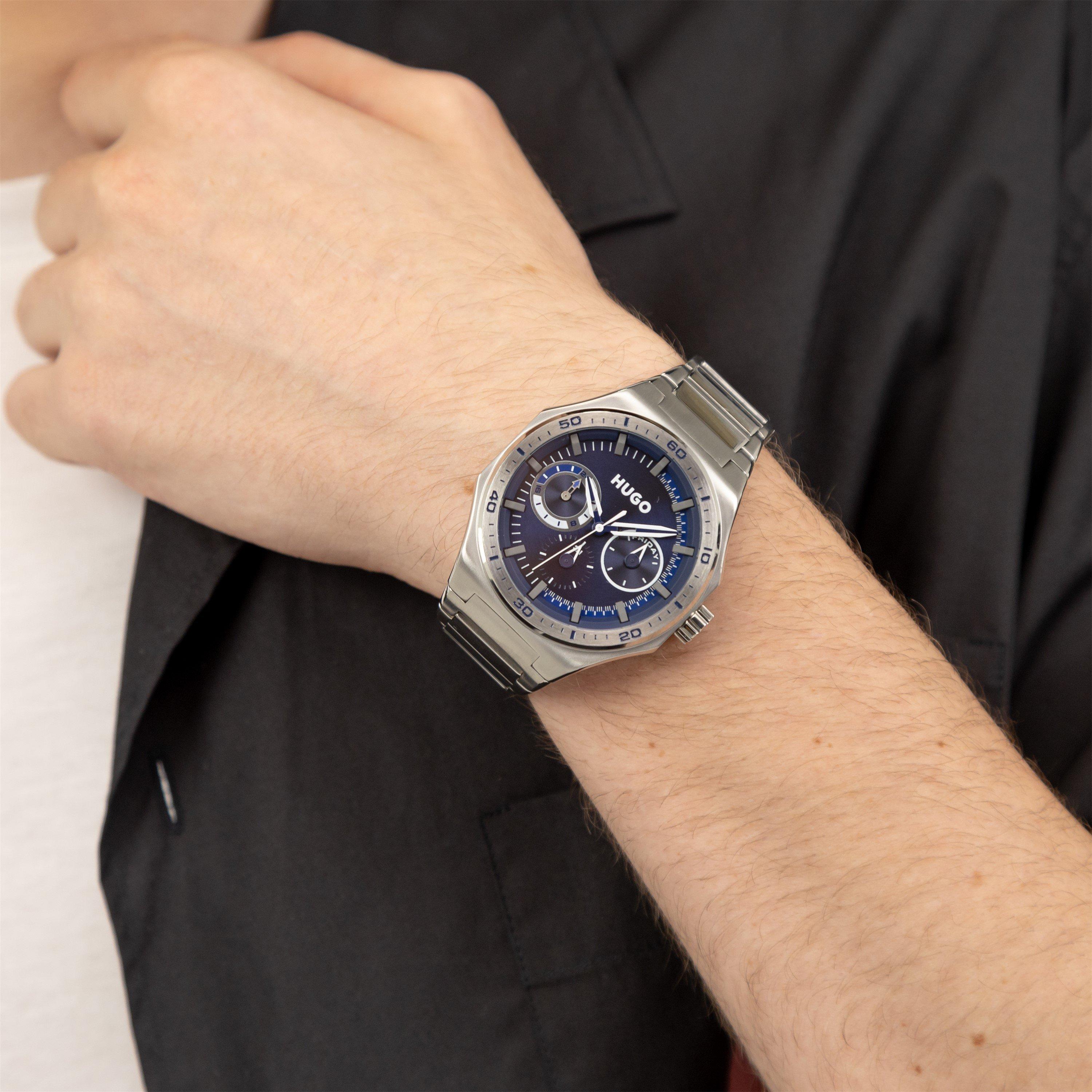 Silver - Hugo - Gents HUGO #GRAILSport Watch - 4