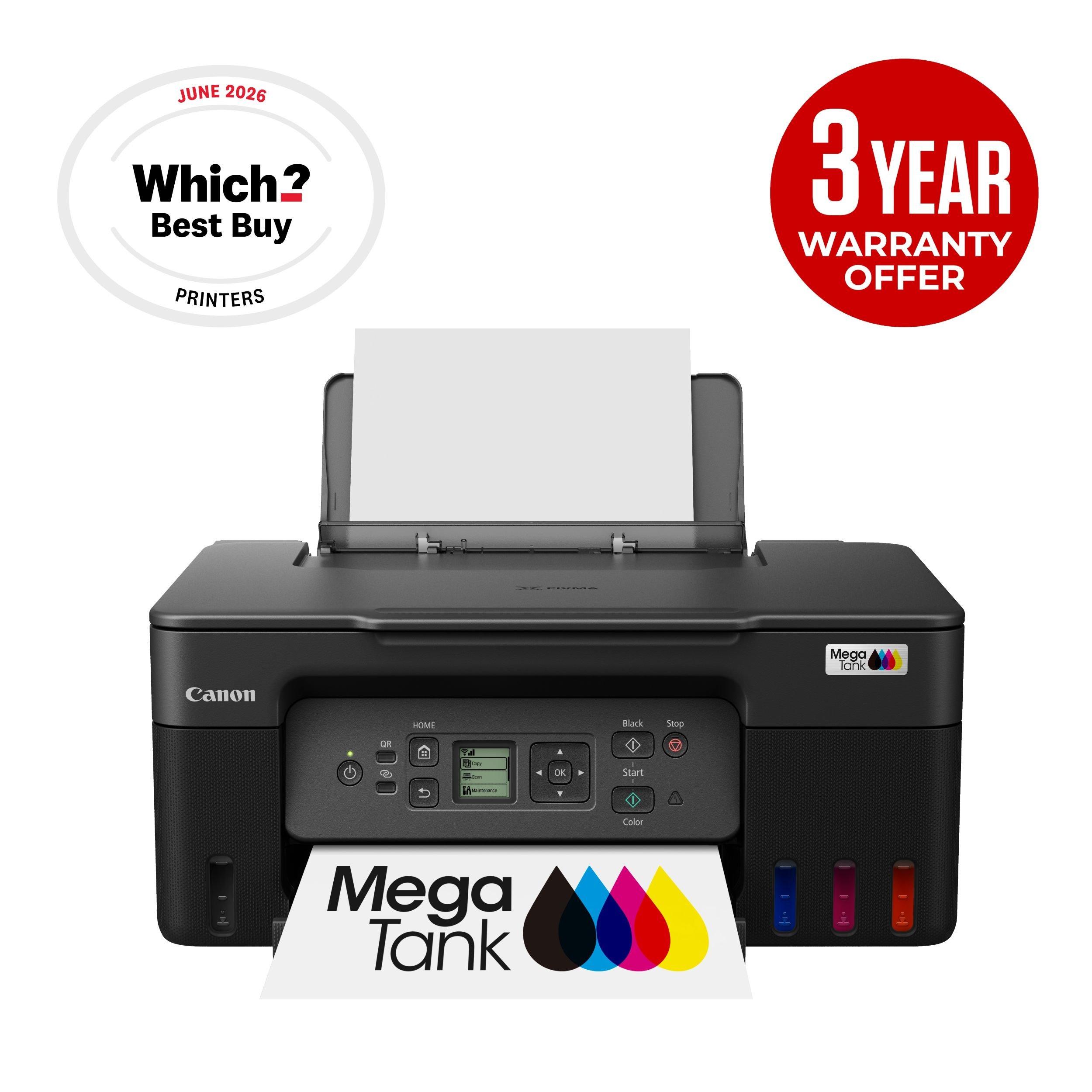 Black - Canon - Canon Pixma G3570 Wireless 3-in-1 Mega Tank printer - Black - 4