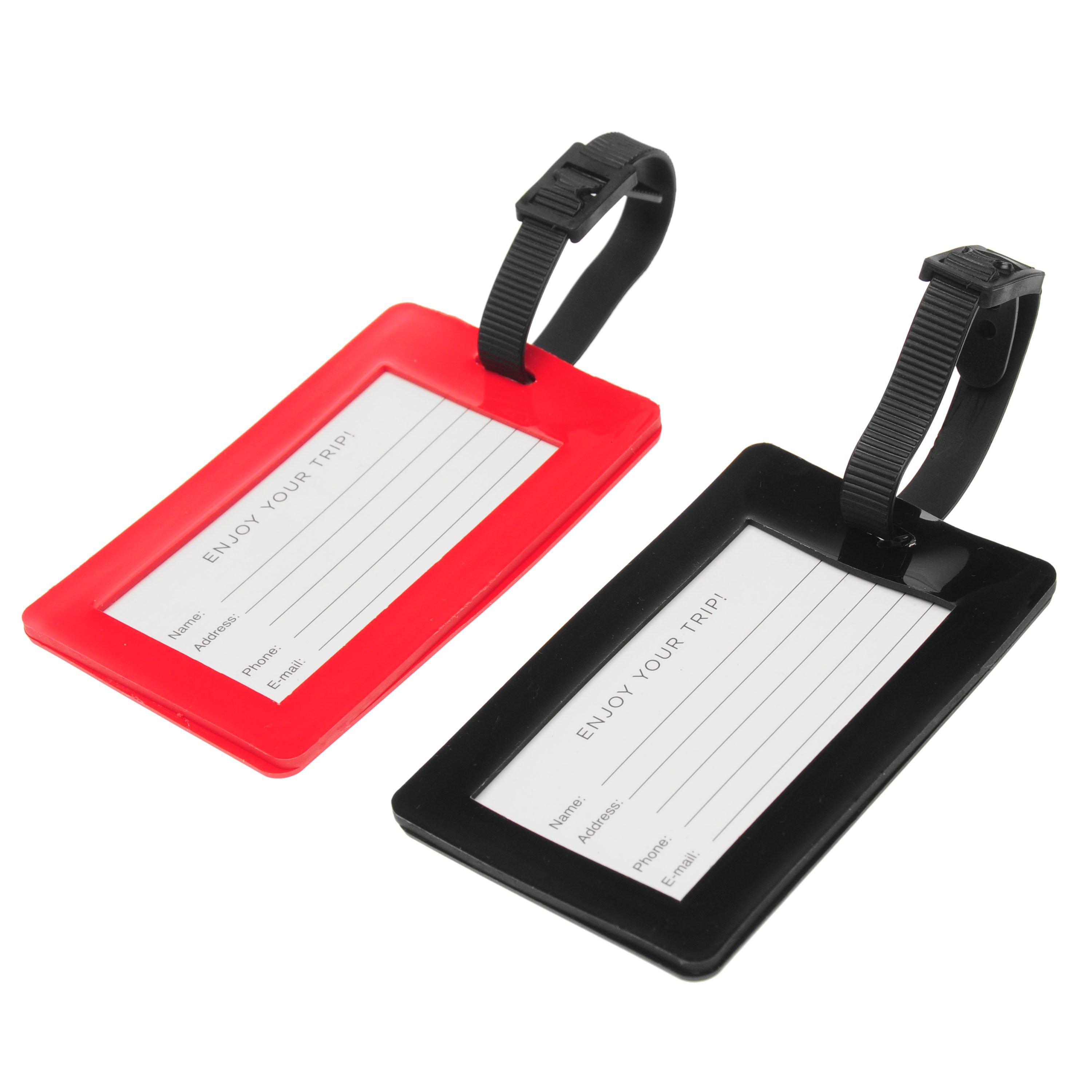 Crno/Crveno - Kangol - Luggage Tags 2 Pack - 3