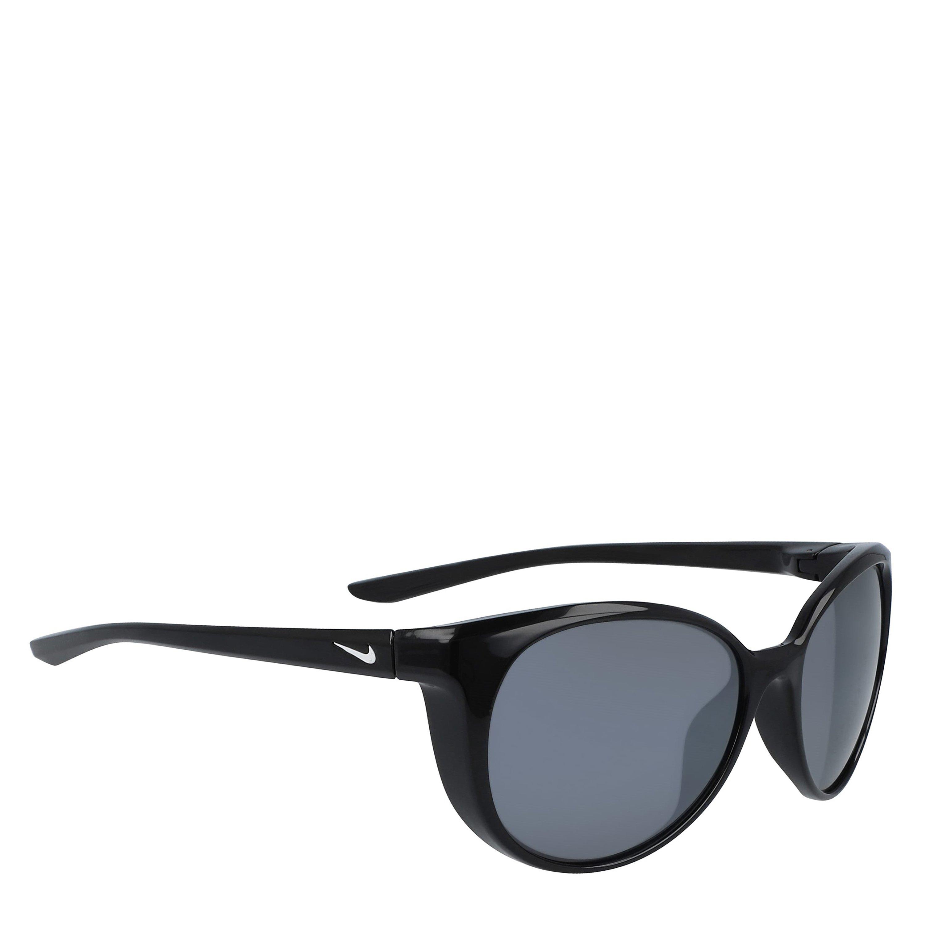 Crno/Bijelo/Srebrno - Nike - Essence Oval Sunglasses - 1