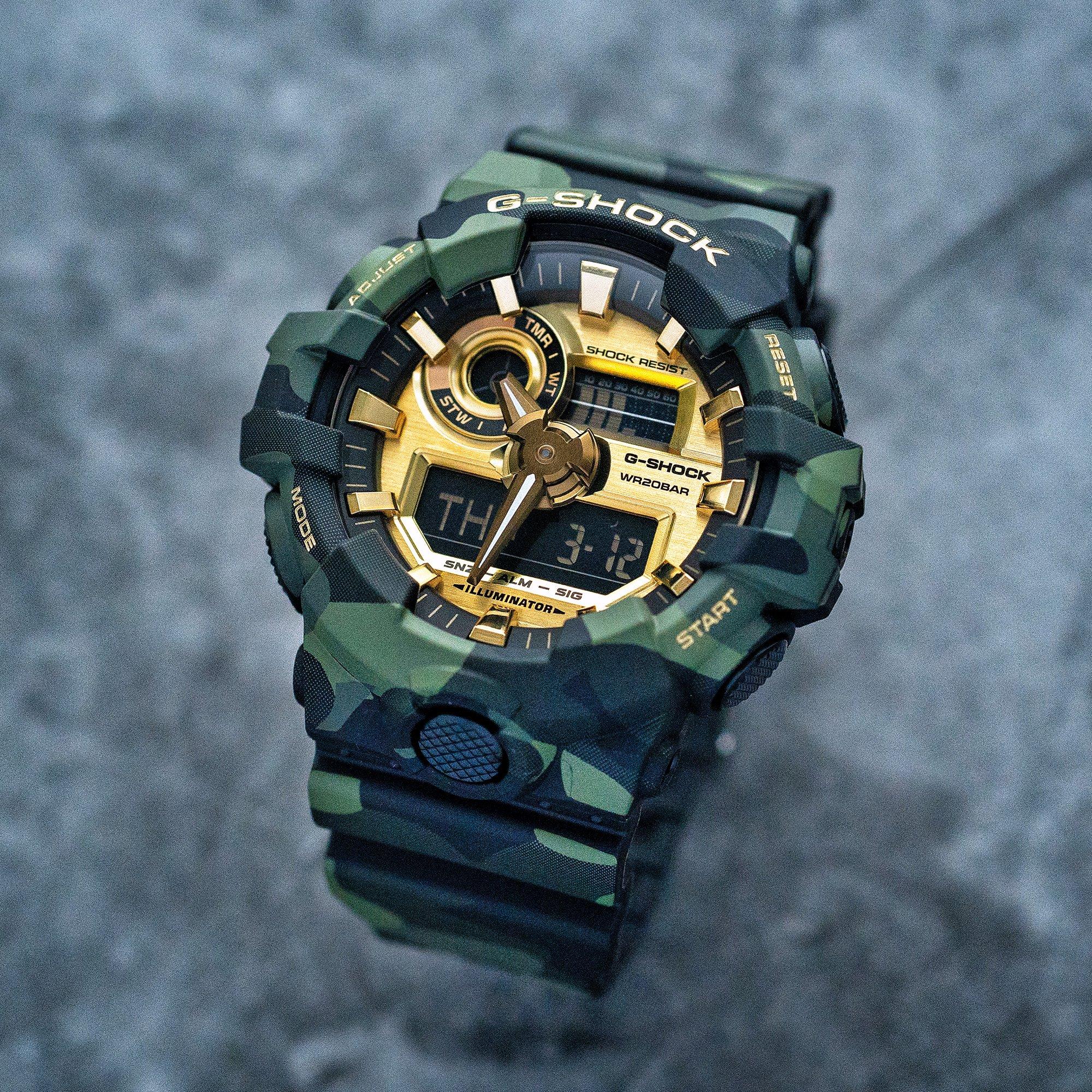 Camo - G Shock - G Shock GA-700CMG-3A Sn71 - 8