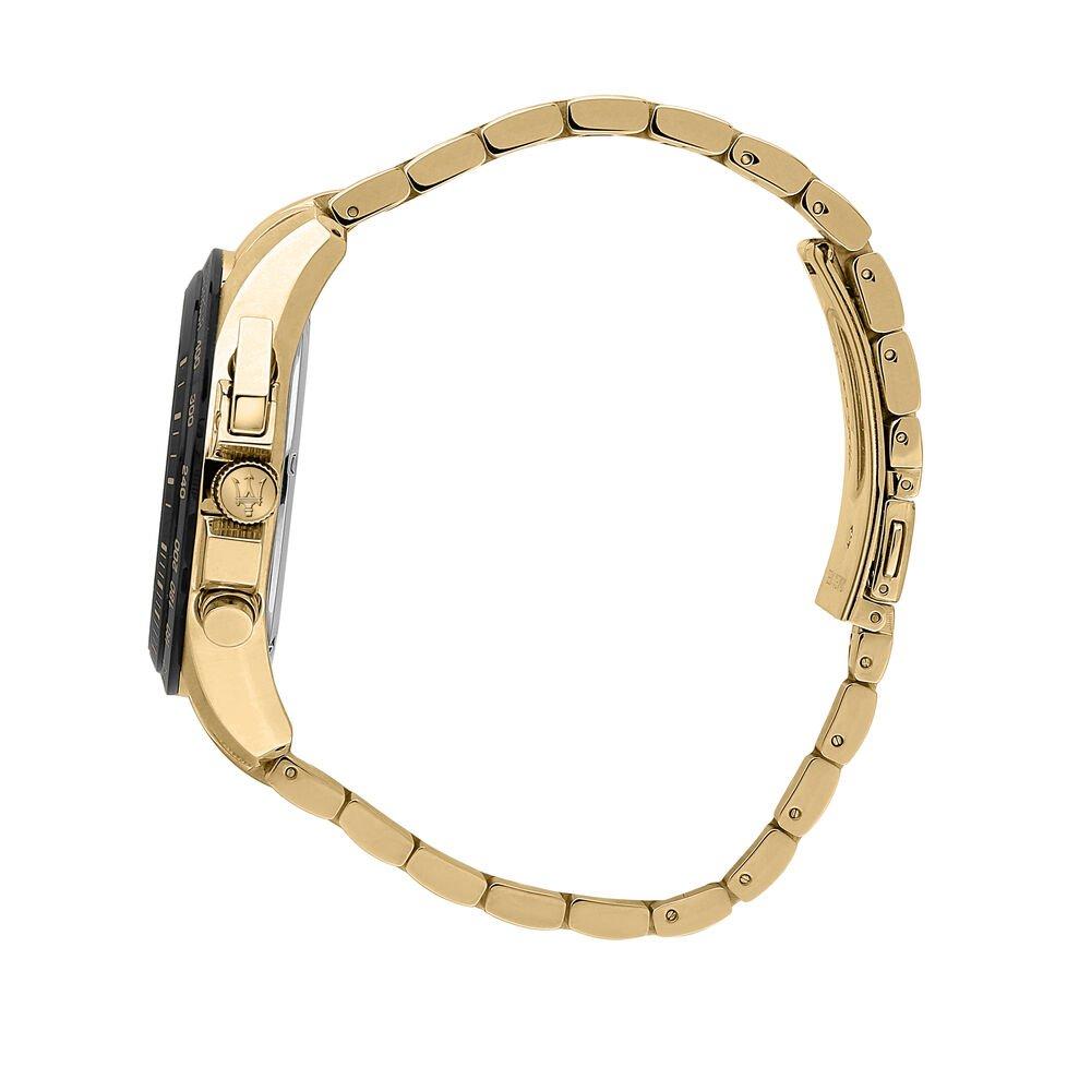 Gold/Black - Maserati - Men's Traguardo Analogue Quartz Watch - 2