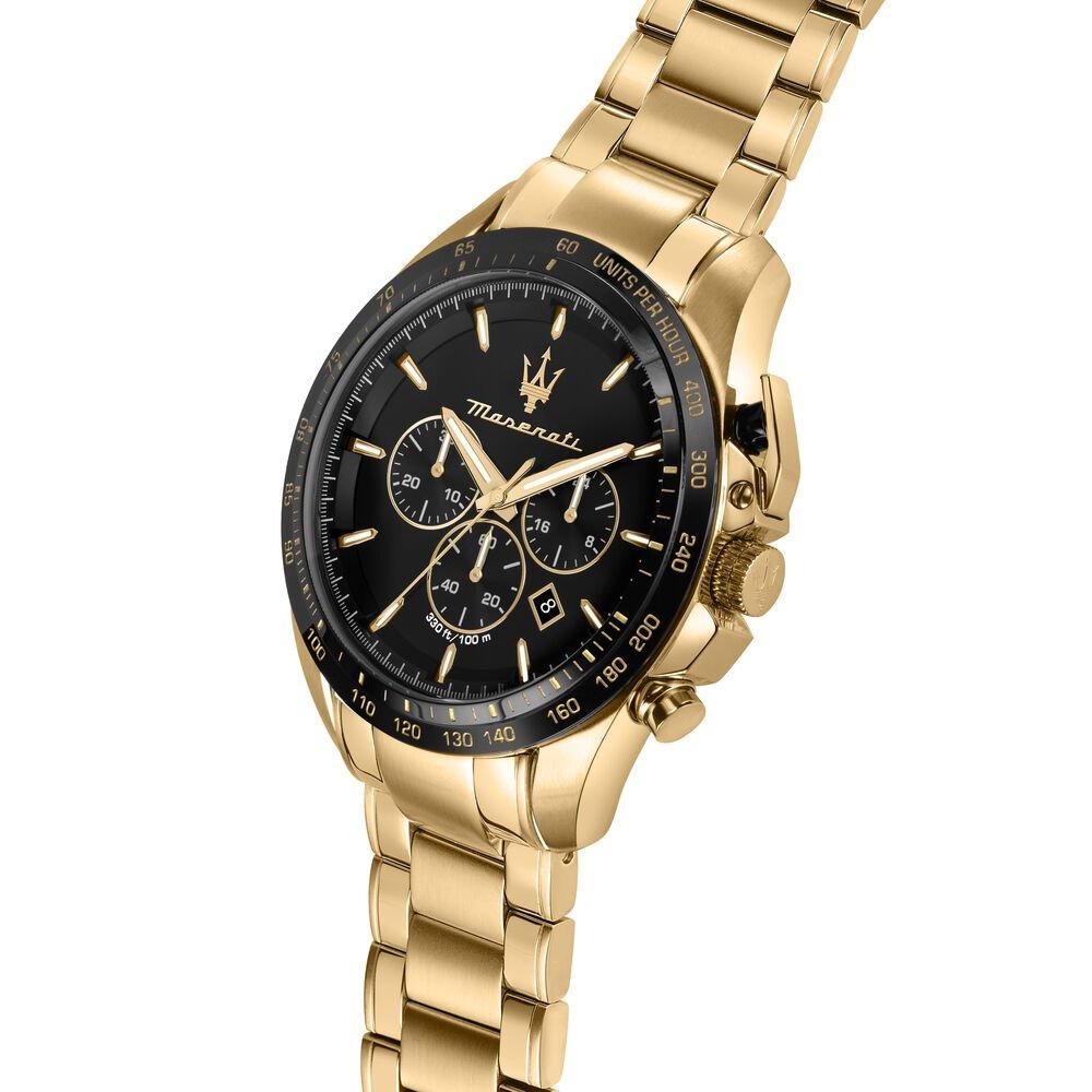 Gold/Black - Maserati - Men's Traguardo Analogue Quartz Watch - 4