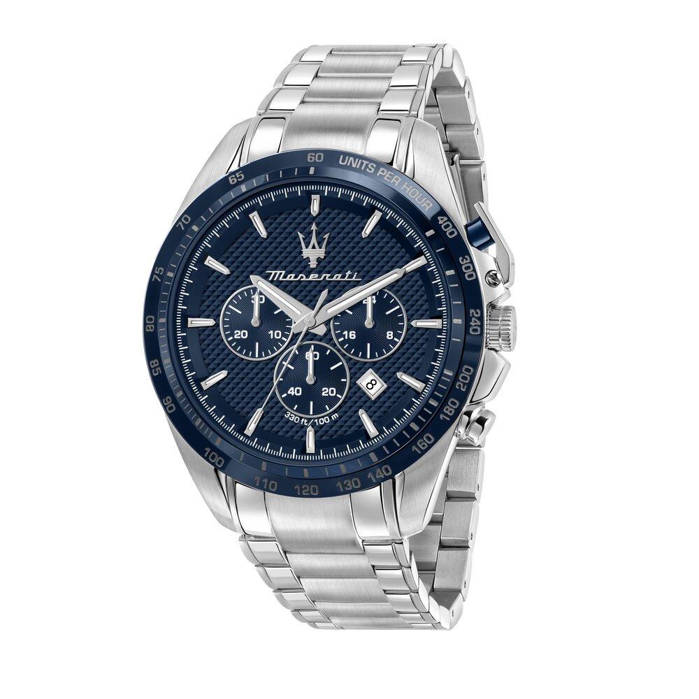 Maserati Men's Quartz Analogue Quartz Watch - Blue/Silver