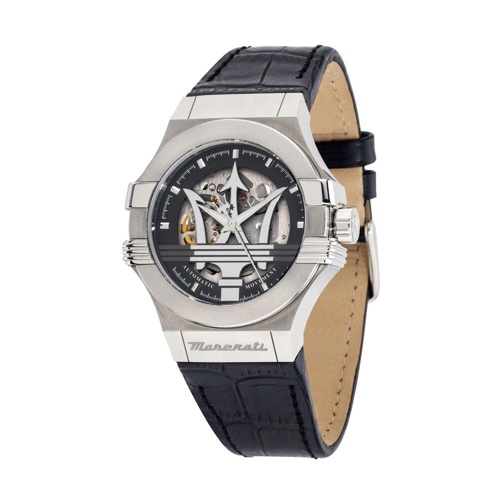 Maserati Men's Potenza Quartz Analogue Watch - Silve/Black