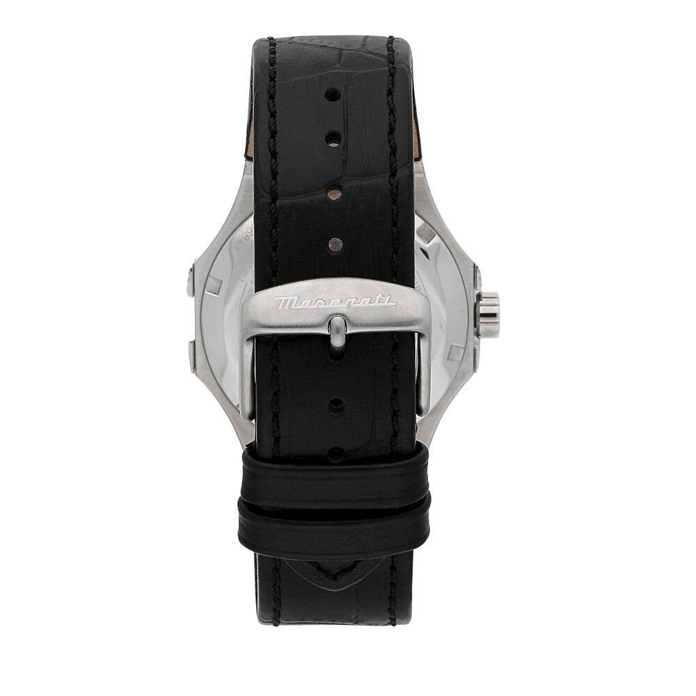 Silve/Black - Maserati - Men's Potenza Quartz Analogue Watch - 3