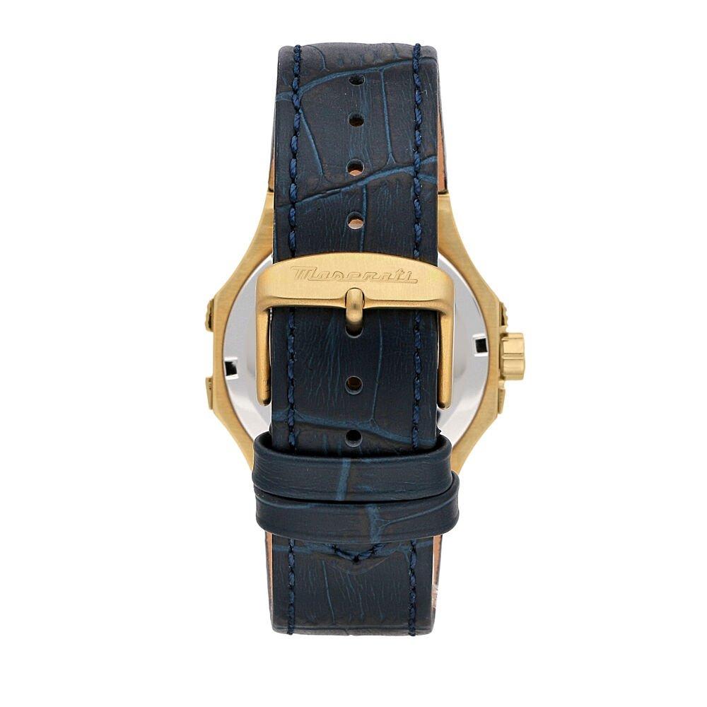 Gold/Blue - Maserati - Men's Potenza Analogue Quartz Watch - 3