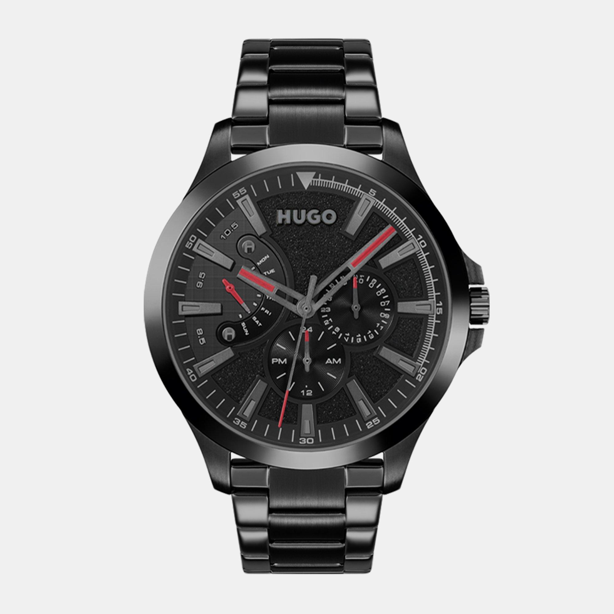 Hugo Gents HUGO #LEAP Bracelet Watch - Black - Size 45mm