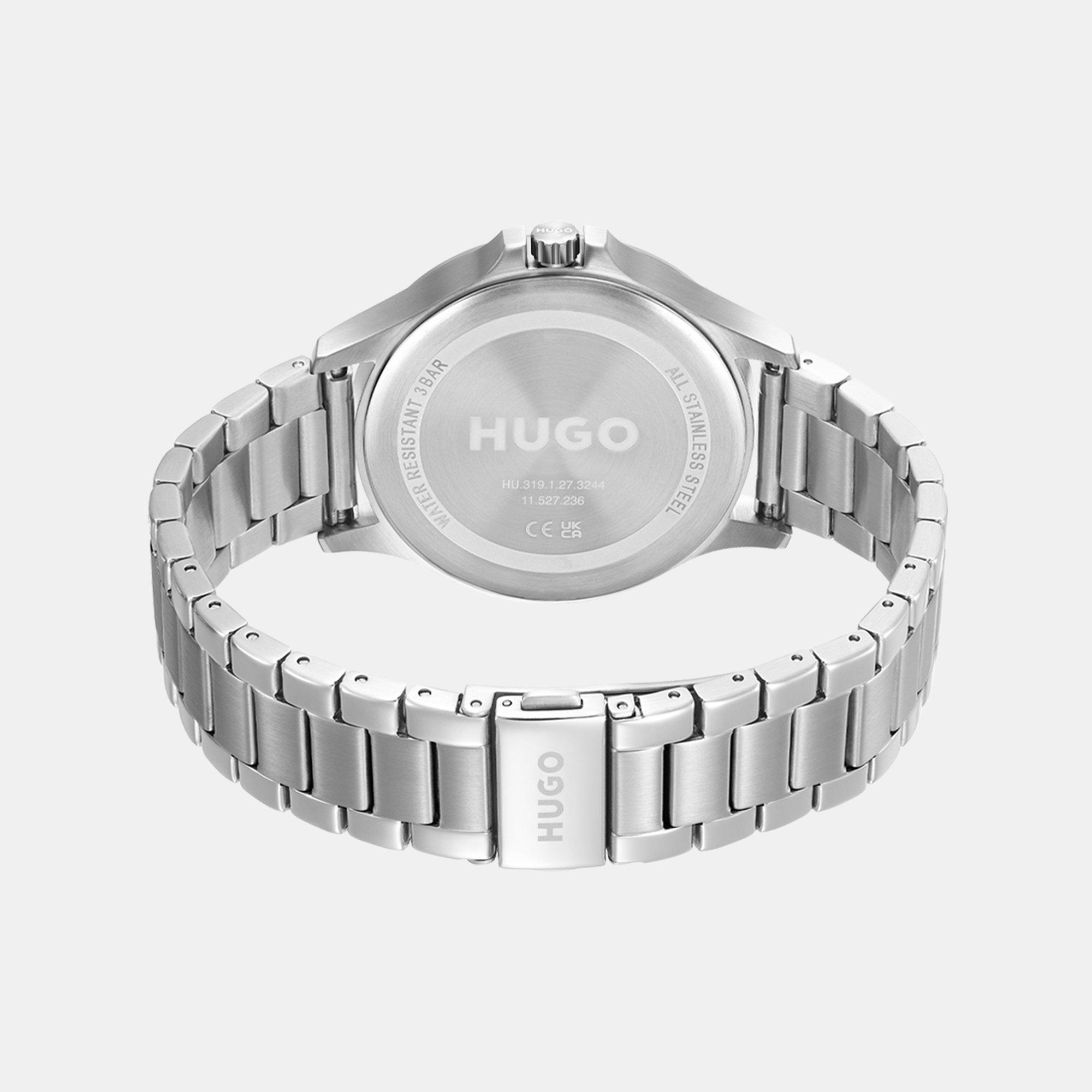 Silver - Hugo - Gents HUGO #LEAP Bracelet Watch - 2