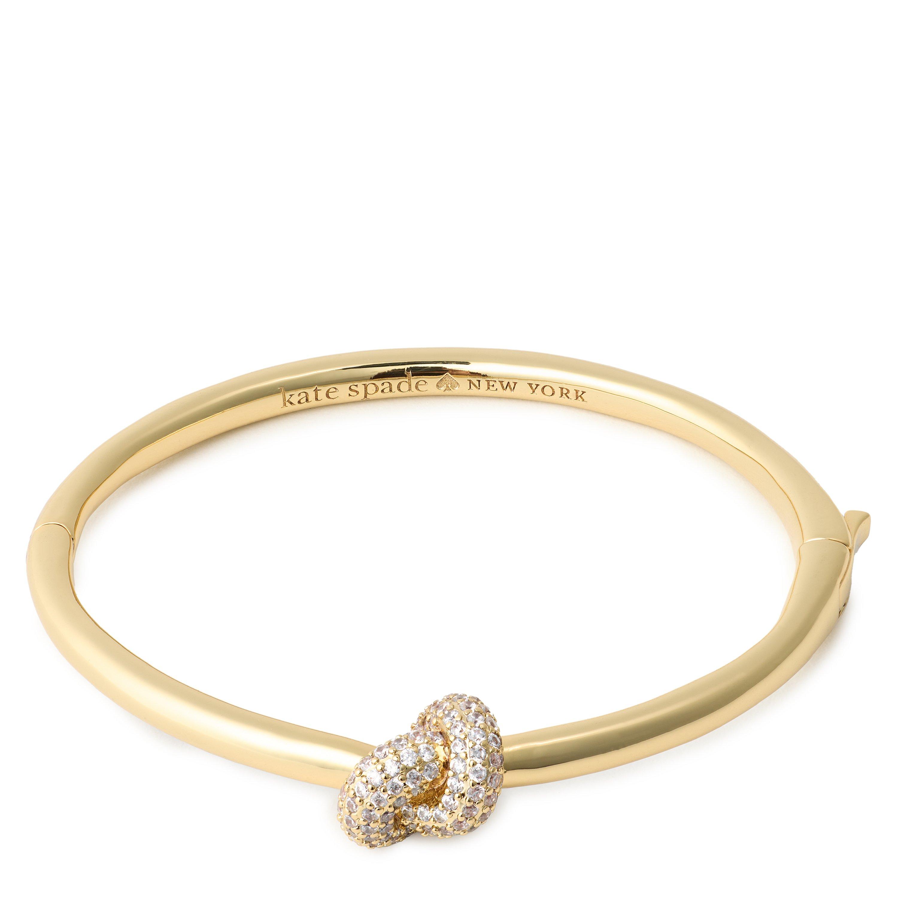 clear/gold - Kate Spade - KS pave hinge bangle Ld64 - 1