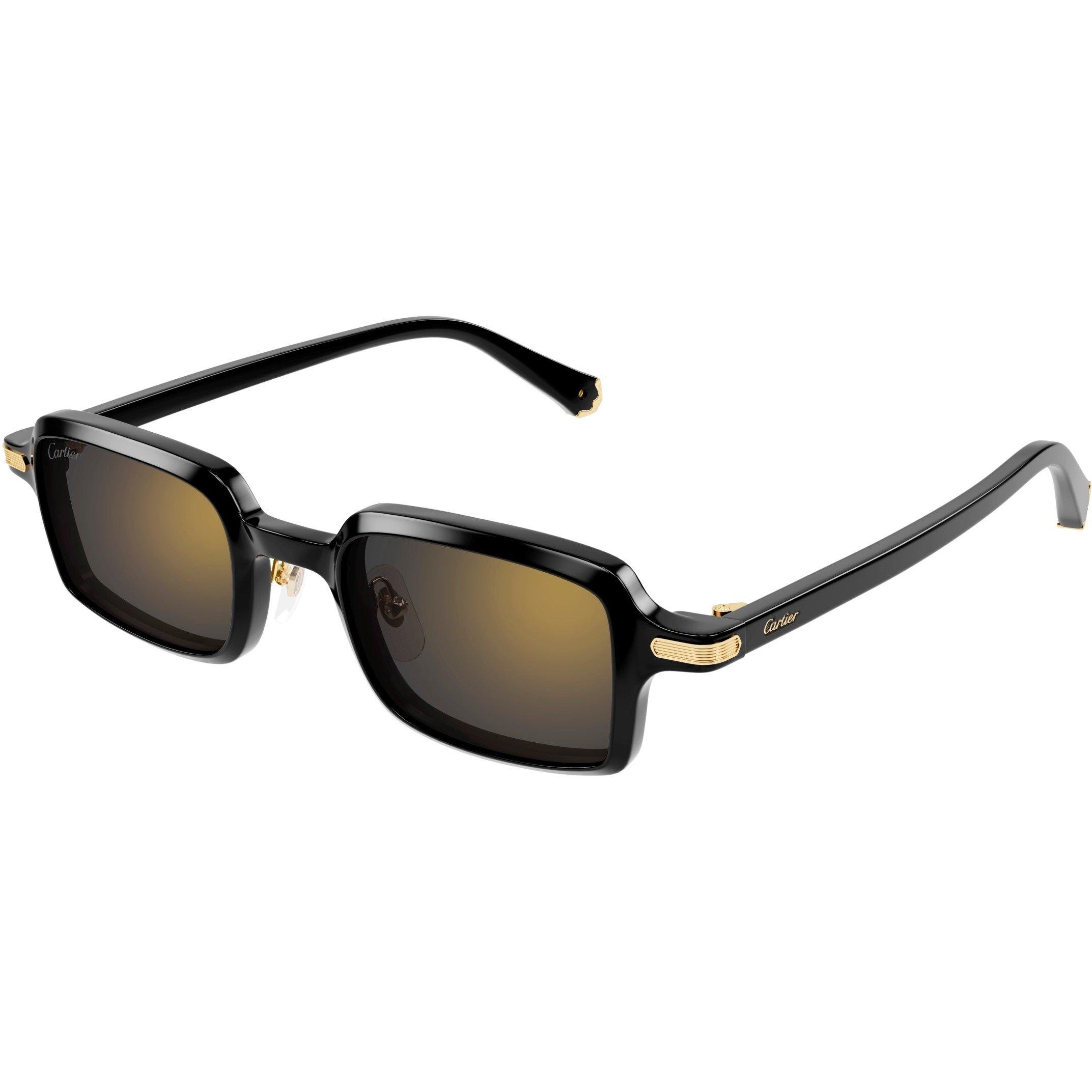 Black/Grey - Cartier - Cartier CT0539S Square Sunglasses - 1