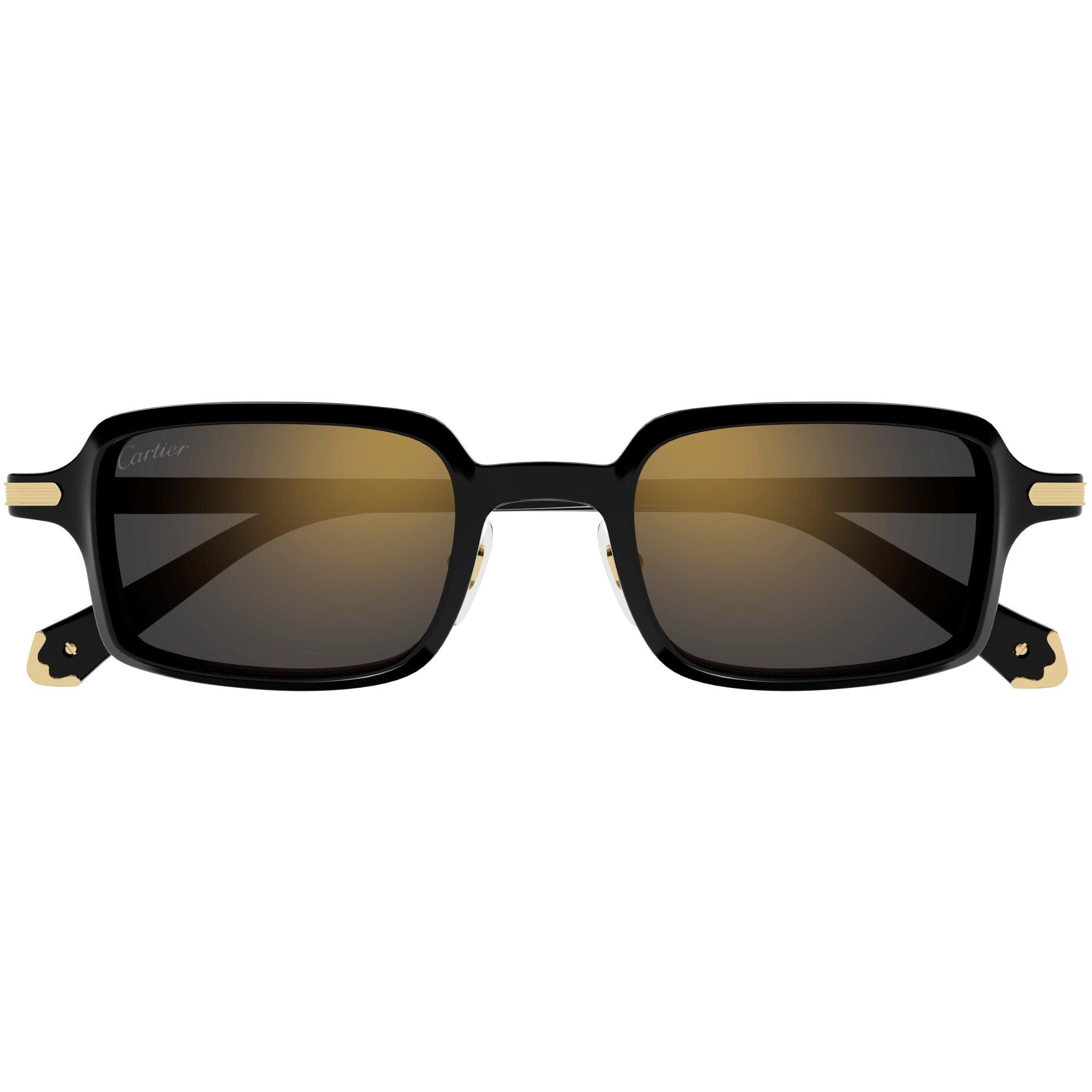Black/Grey - Cartier - Cartier CT0539S Square Sunglasses - 2