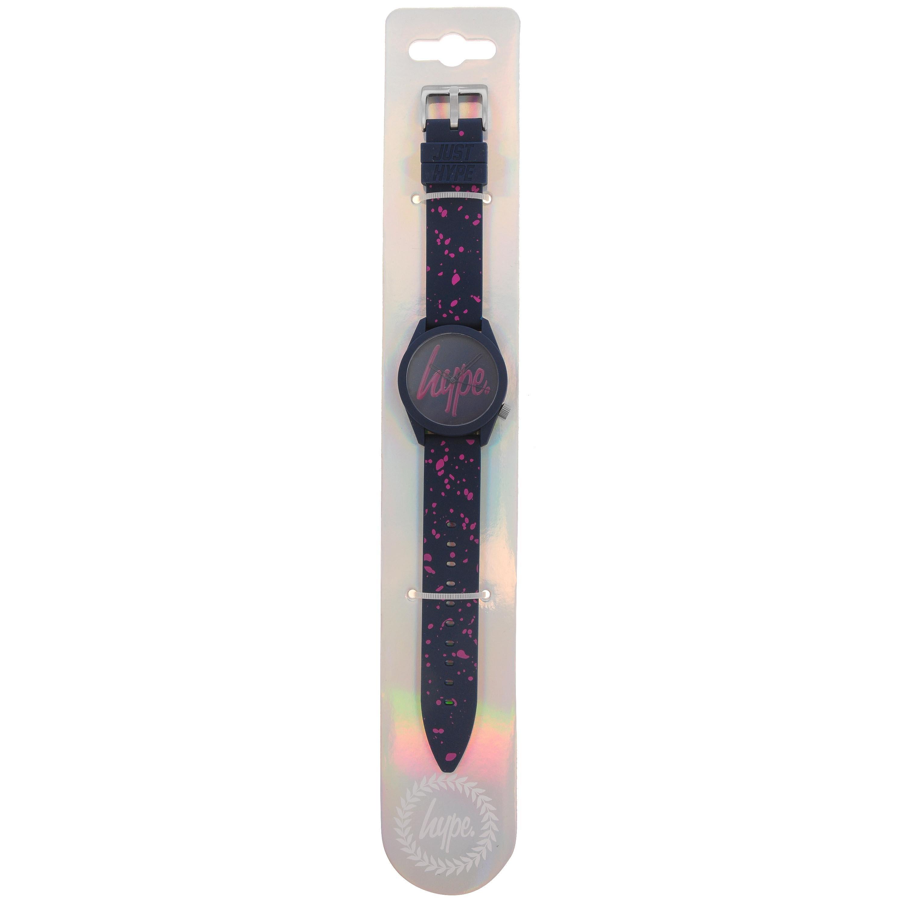 Azul Marinho/Rosa - Hype - Adult Silicone Strap Watch - 3