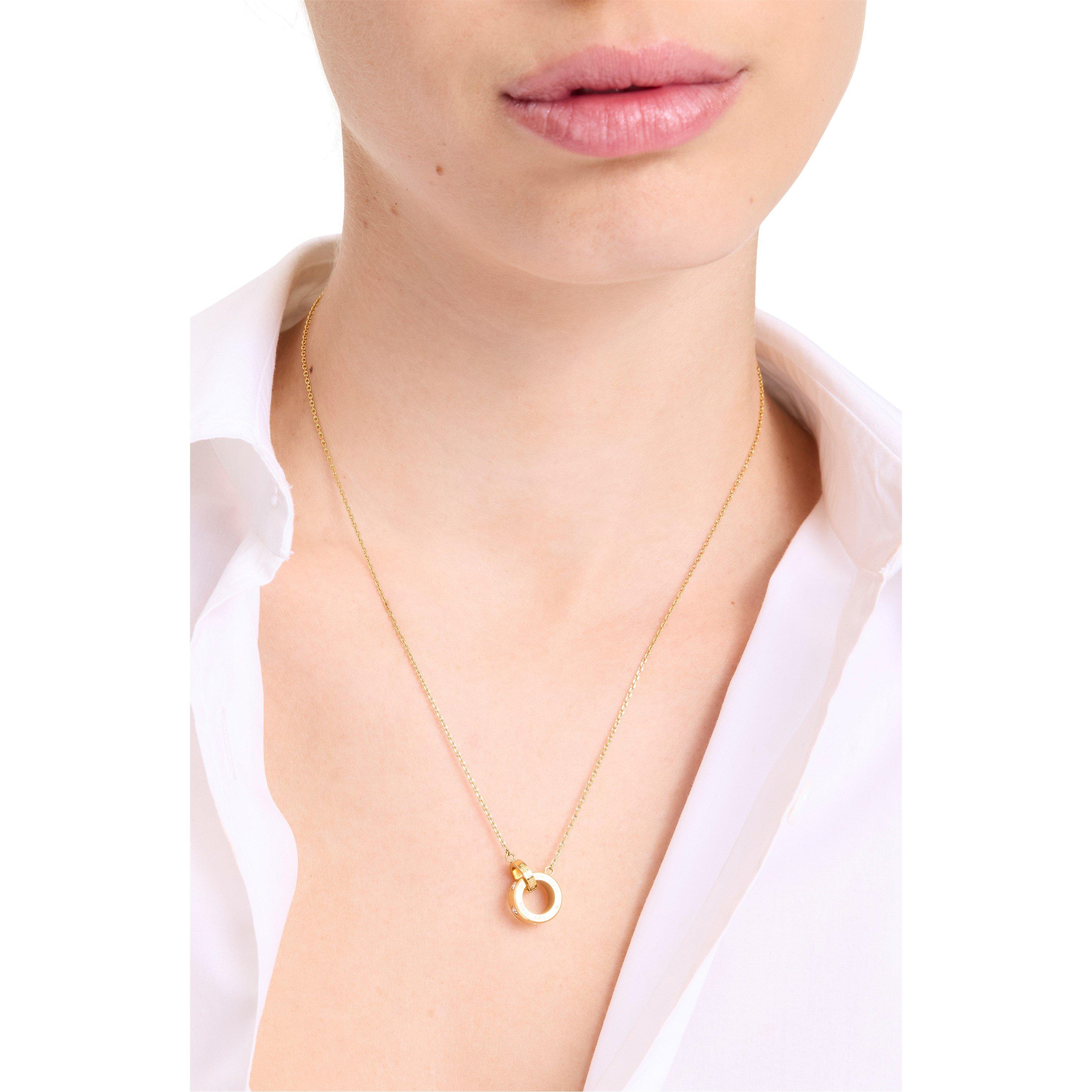 Gold Clear - Kate Spade - Link Pendant Necklace - 2