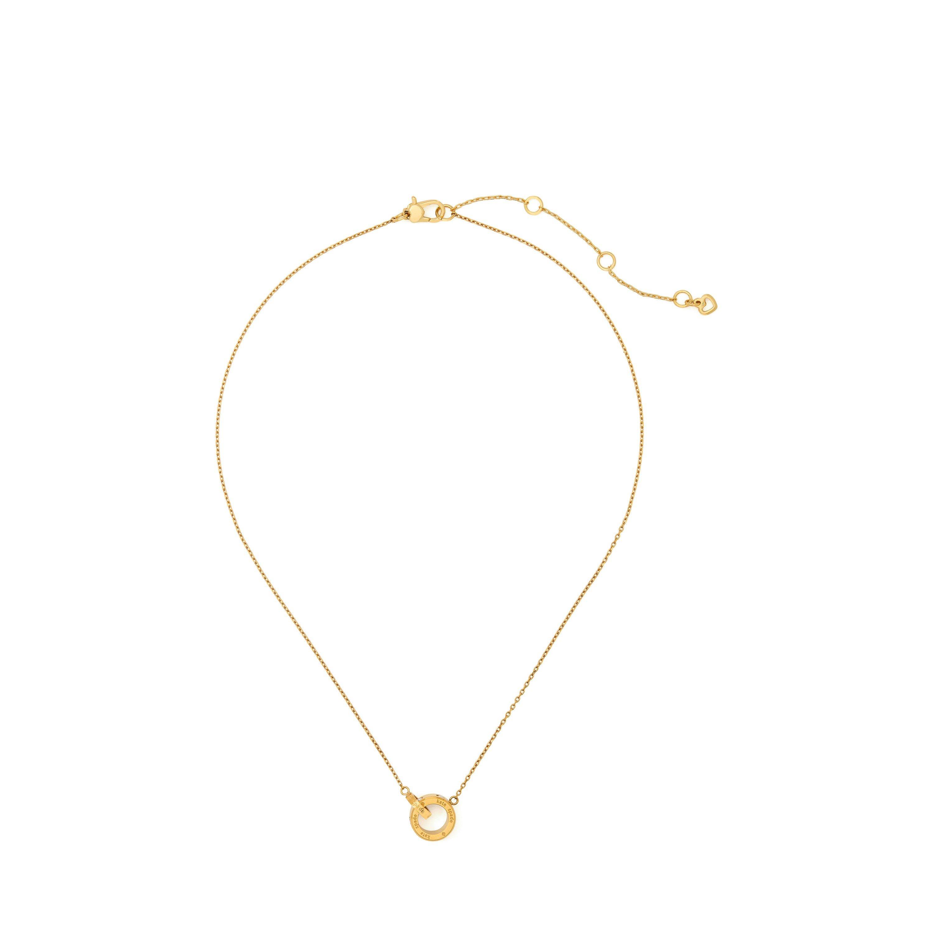 Gold Clear - Kate Spade - Link Pendant Necklace - 3