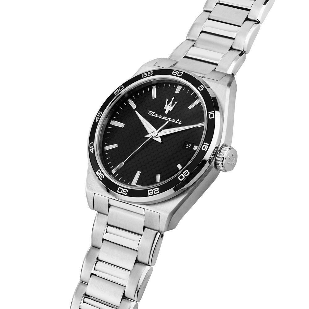 Zwart/Zilver - Maserati - Men's Velocita Water Resistant Analogue Quartz Watch - 4