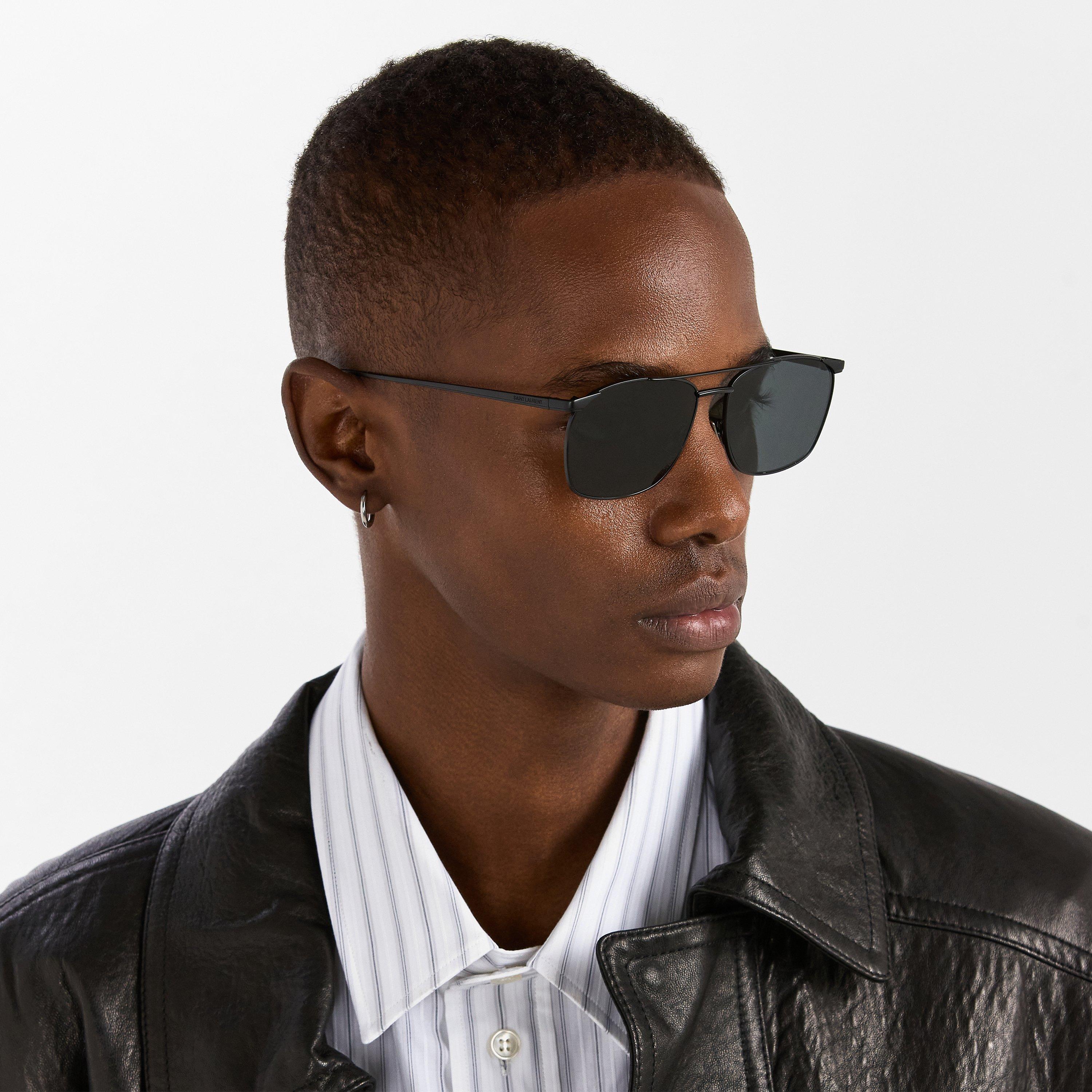 Black - Saint Laurent - Aviator Sunglasses - 3