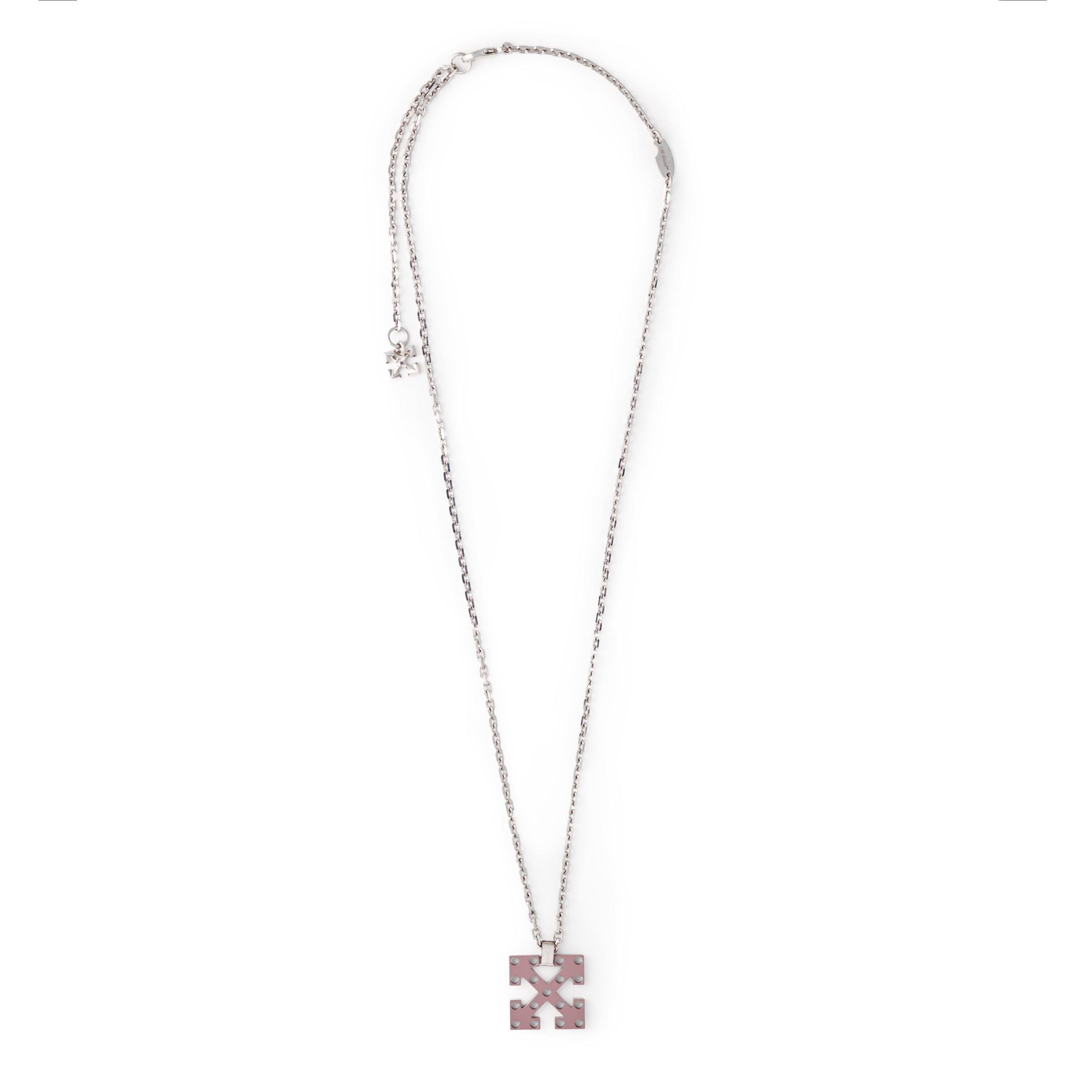 Off-White Arrow Necklace シルバー O/S Off-White™ - Textured Arrow Necklace | HBX