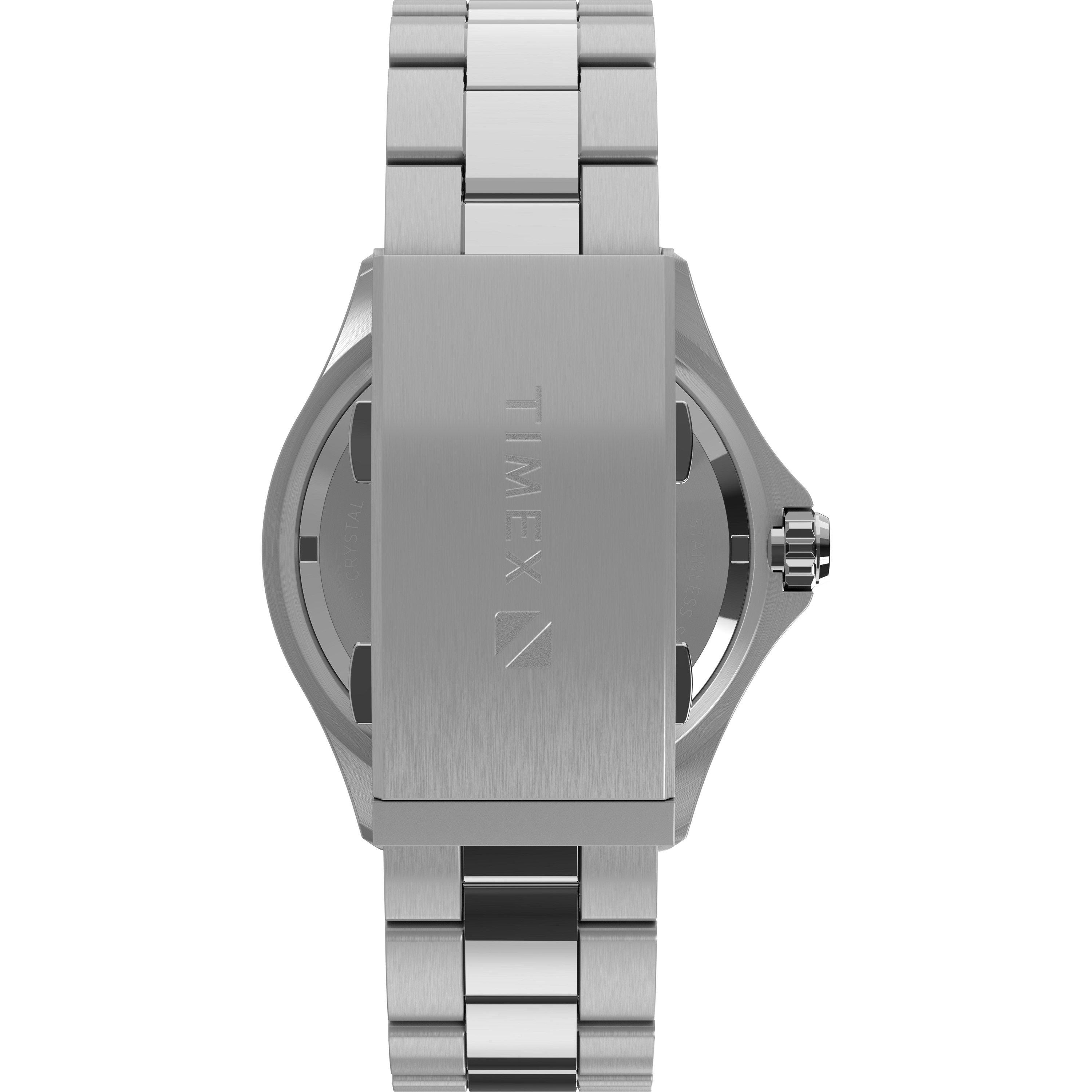 Black/Silver - Timex - Men's Deepwater Water Resistant Analogue Quartz Watch - 5