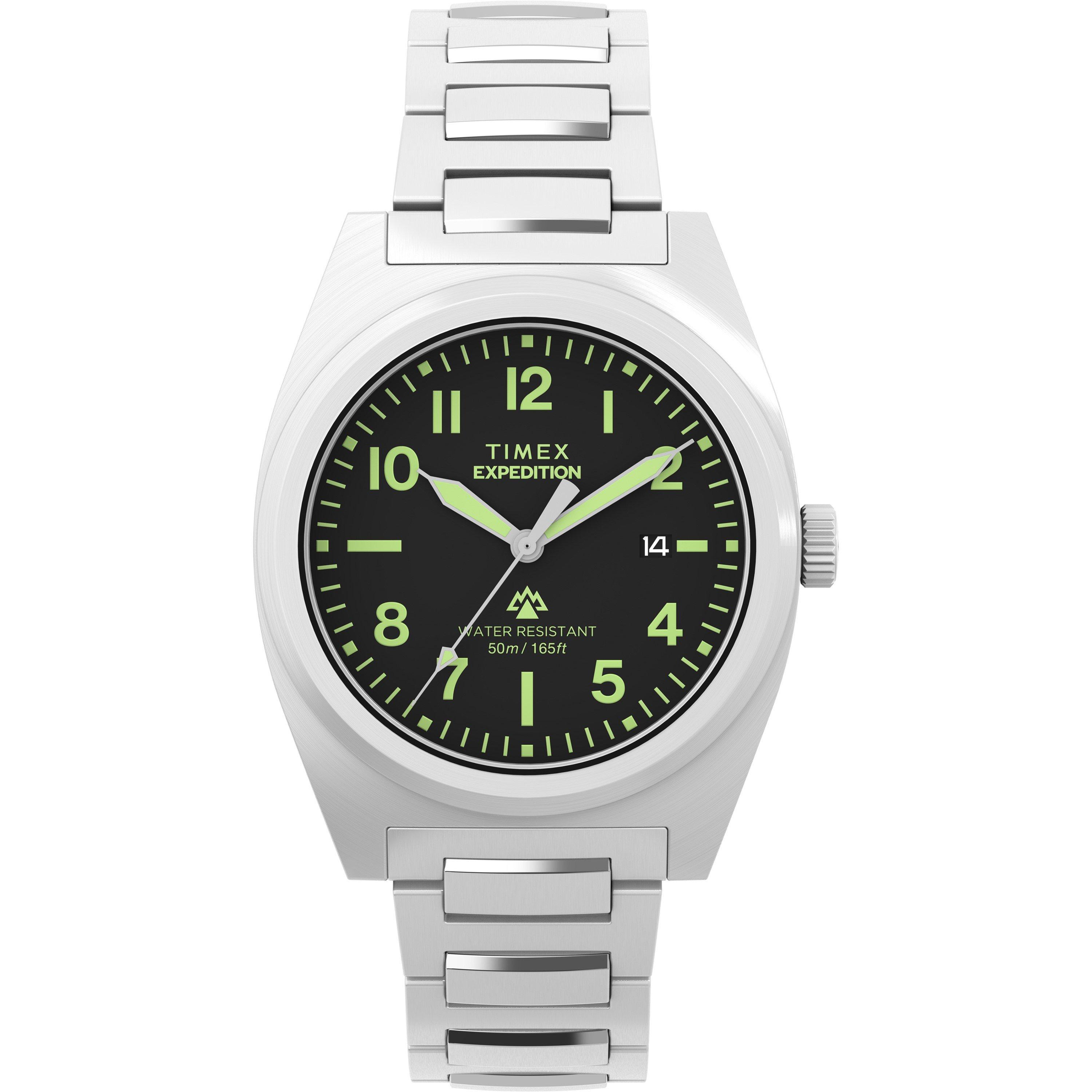 Timex Men's Expedition Analogue Quartz Watch - Black/Silver