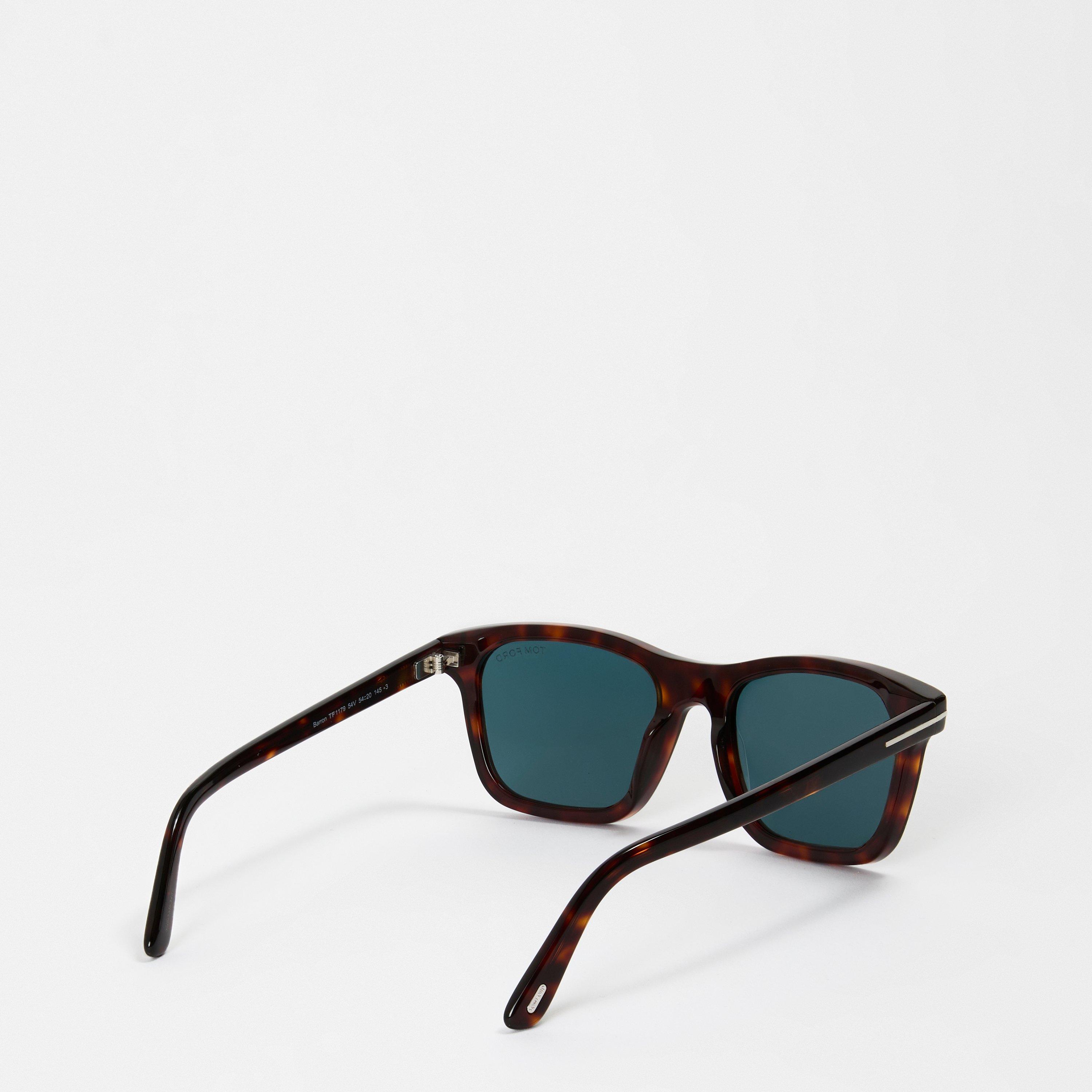 Red Havana - Tom Ford - Men's Barron Square Sunglasses - 2