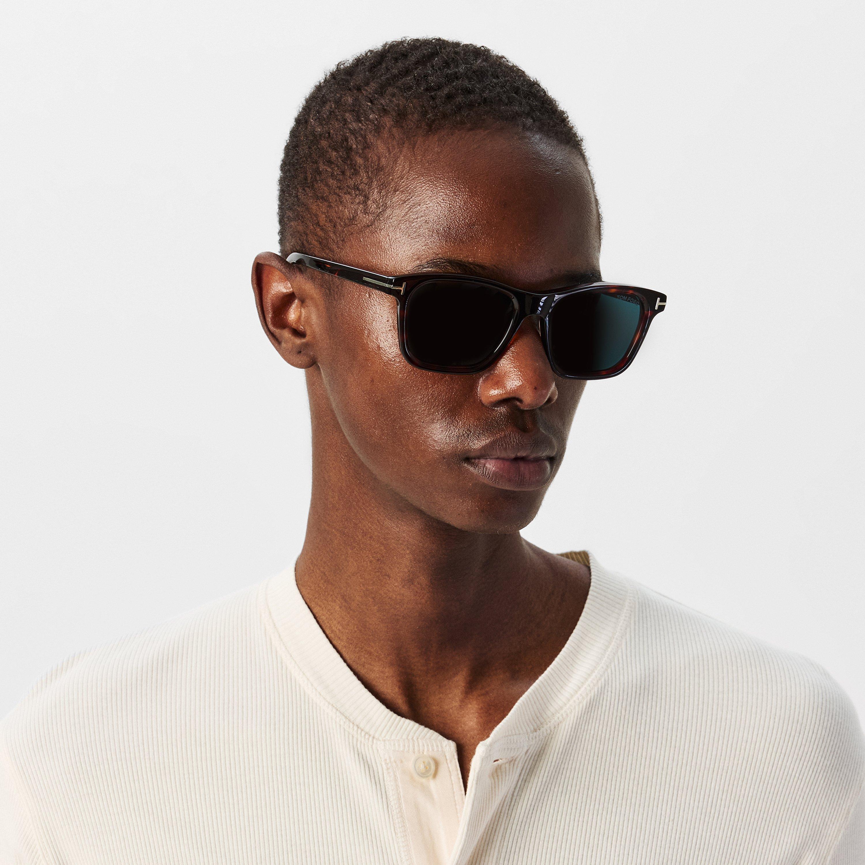 Red Havana - Tom Ford - Men's Barron Square Sunglasses - 3
