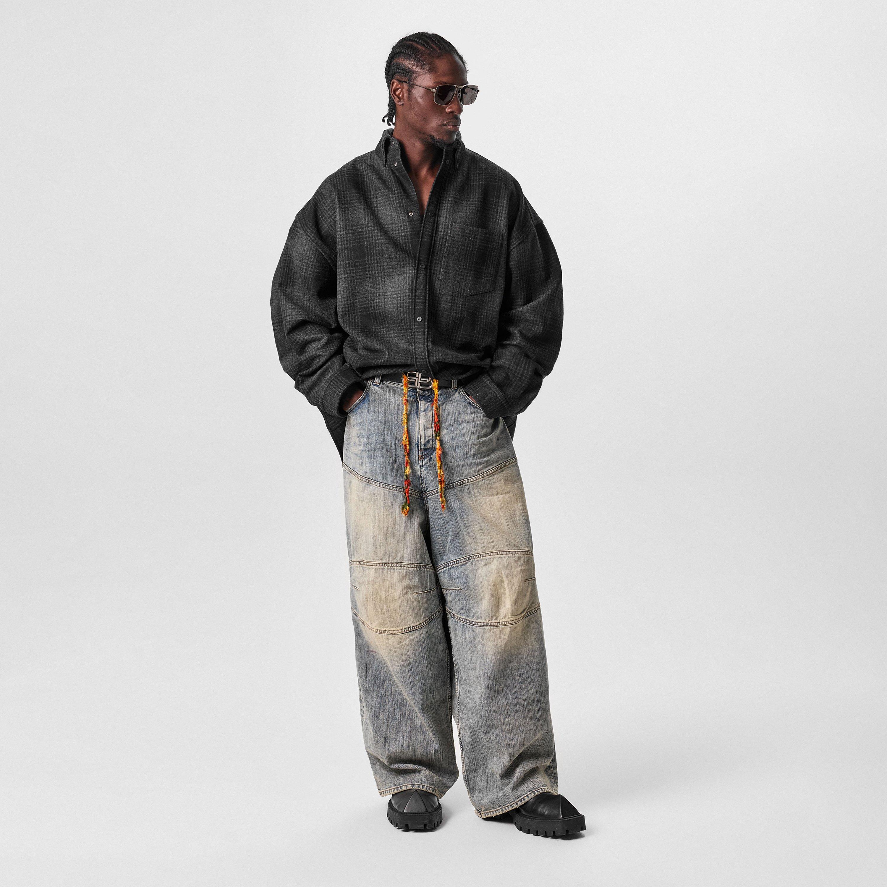 Silver/Grey - Balenciaga - Rectangle Sunglasses Bb0418sk-002 - 5